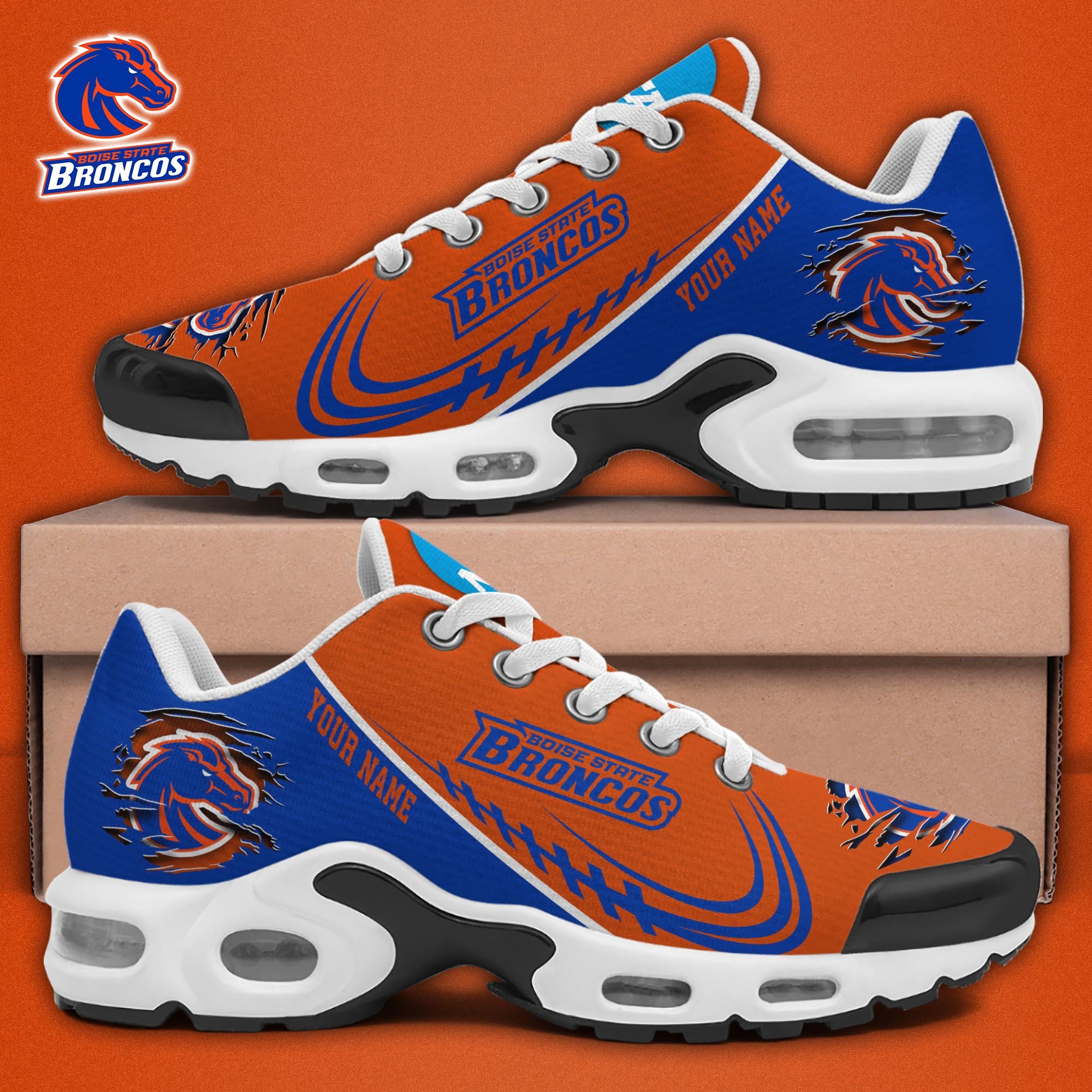 Boise State Broncos TN Shoes 2026 Version Custom Name 