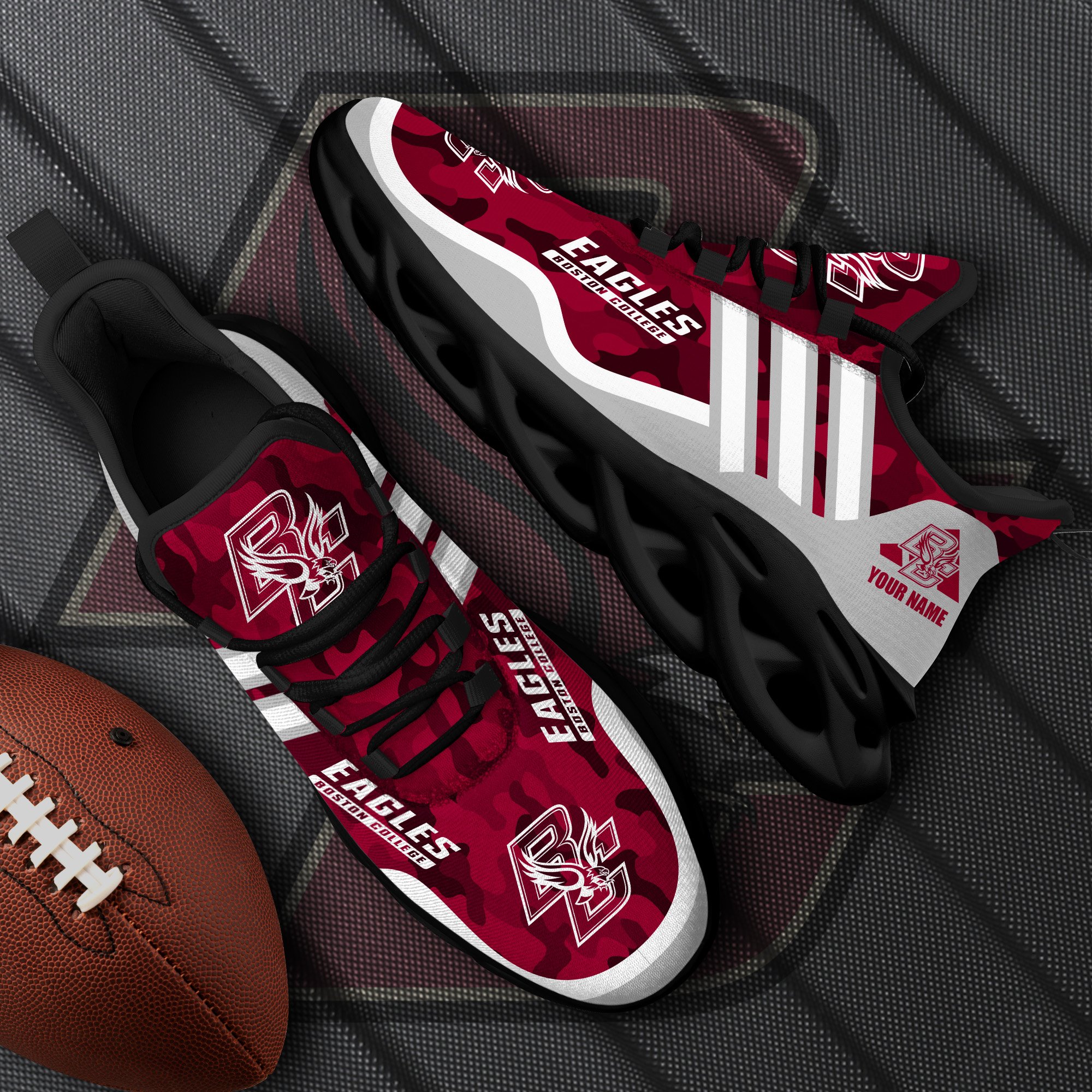 boston college eagles black max soul shoes 2026 versions custom name 466 7361 pvmkb