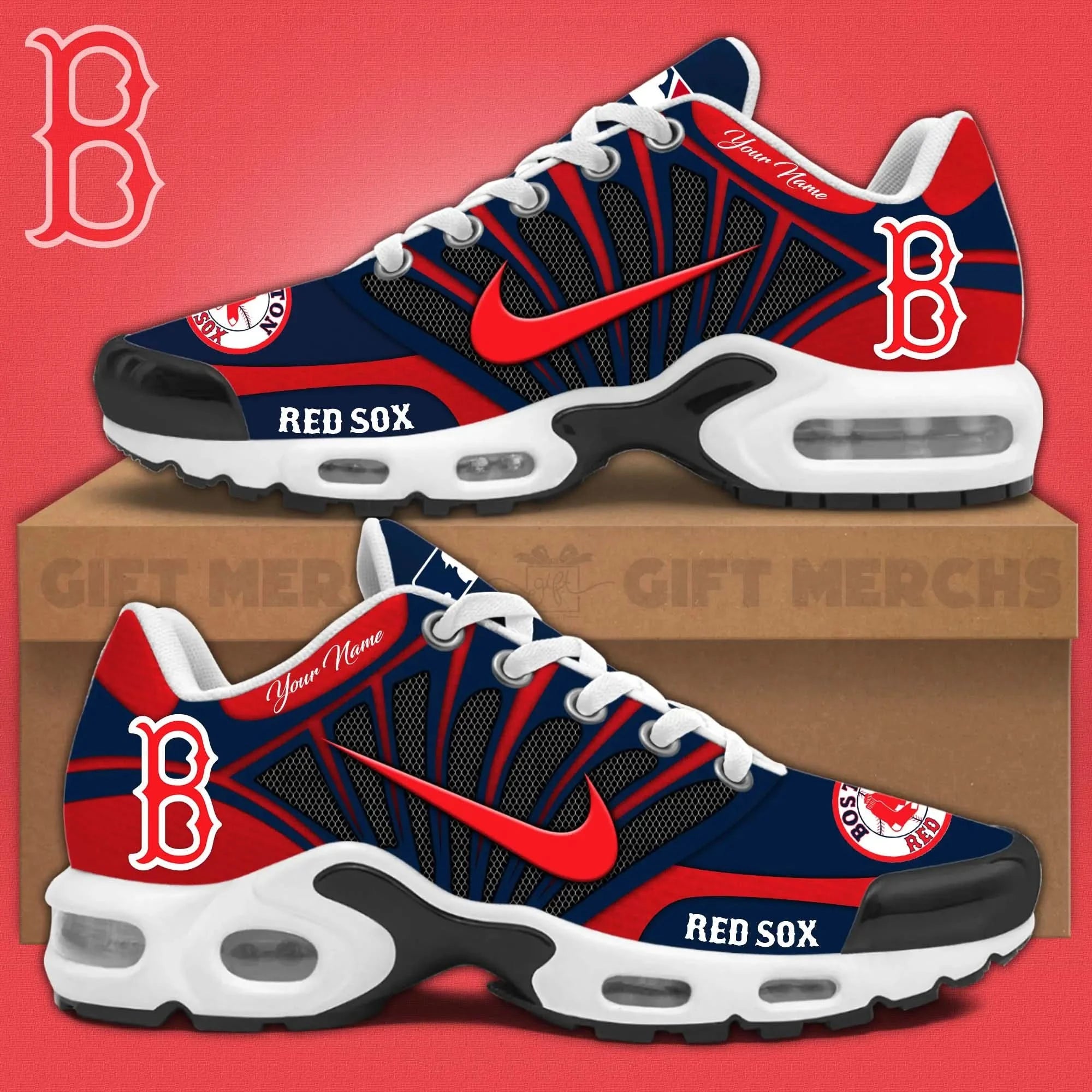 Boston Red Sox Customized Premium Sport Shoes