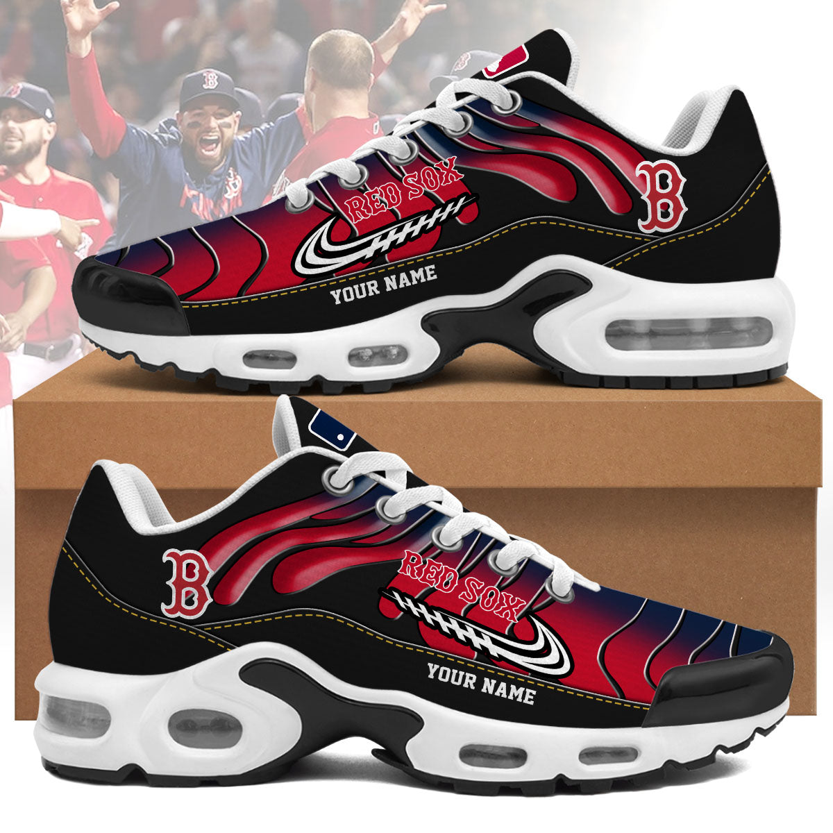 Boston Red Sox Personalized Air Max Shoes