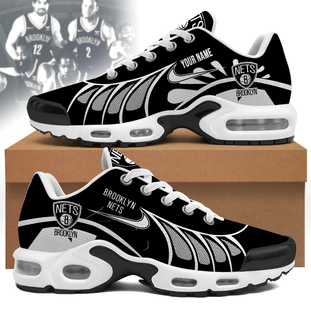 Brooklyn Nets Personalized Air Max Shoes 