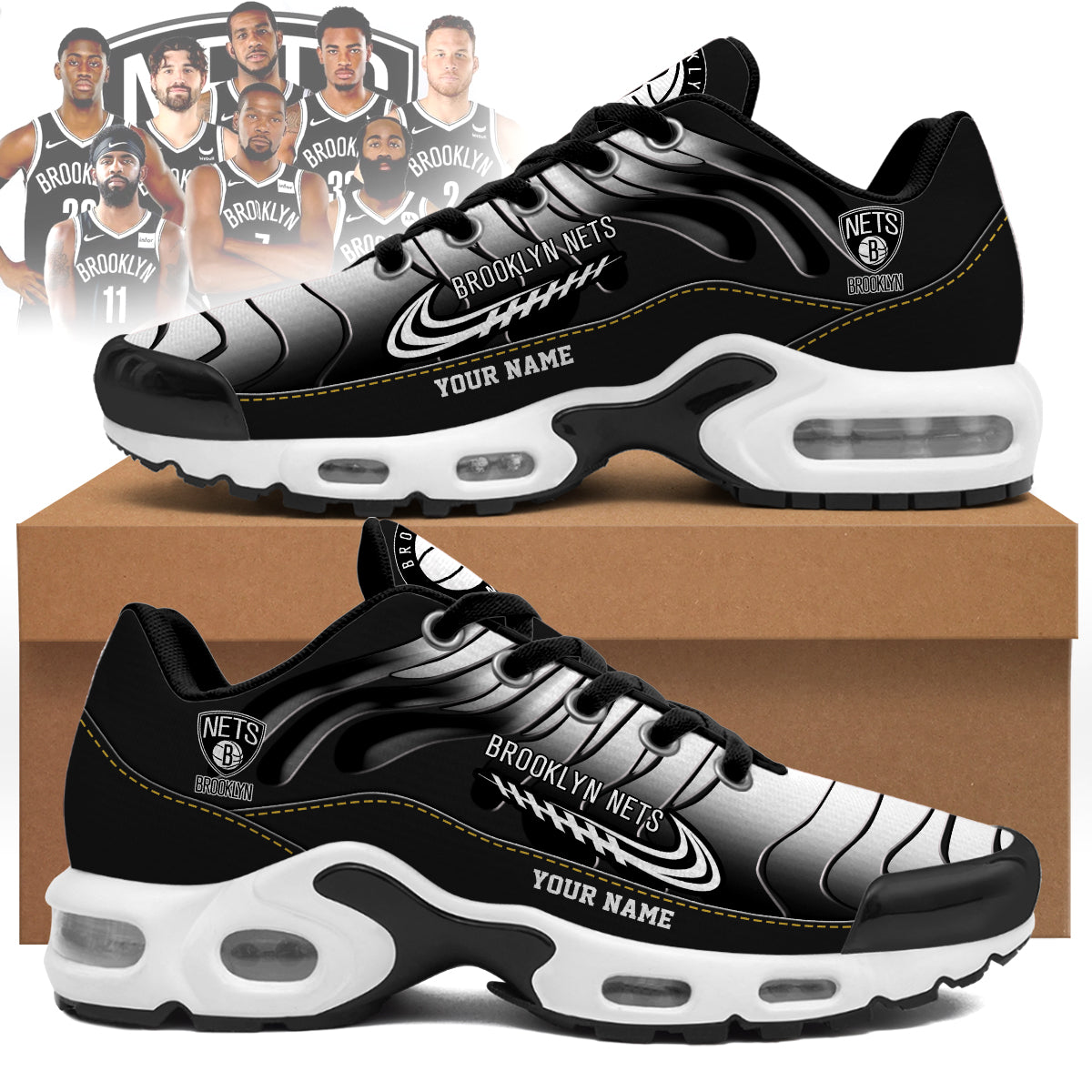 brooklyn nets personalized air max shoes 9579 f8l4d