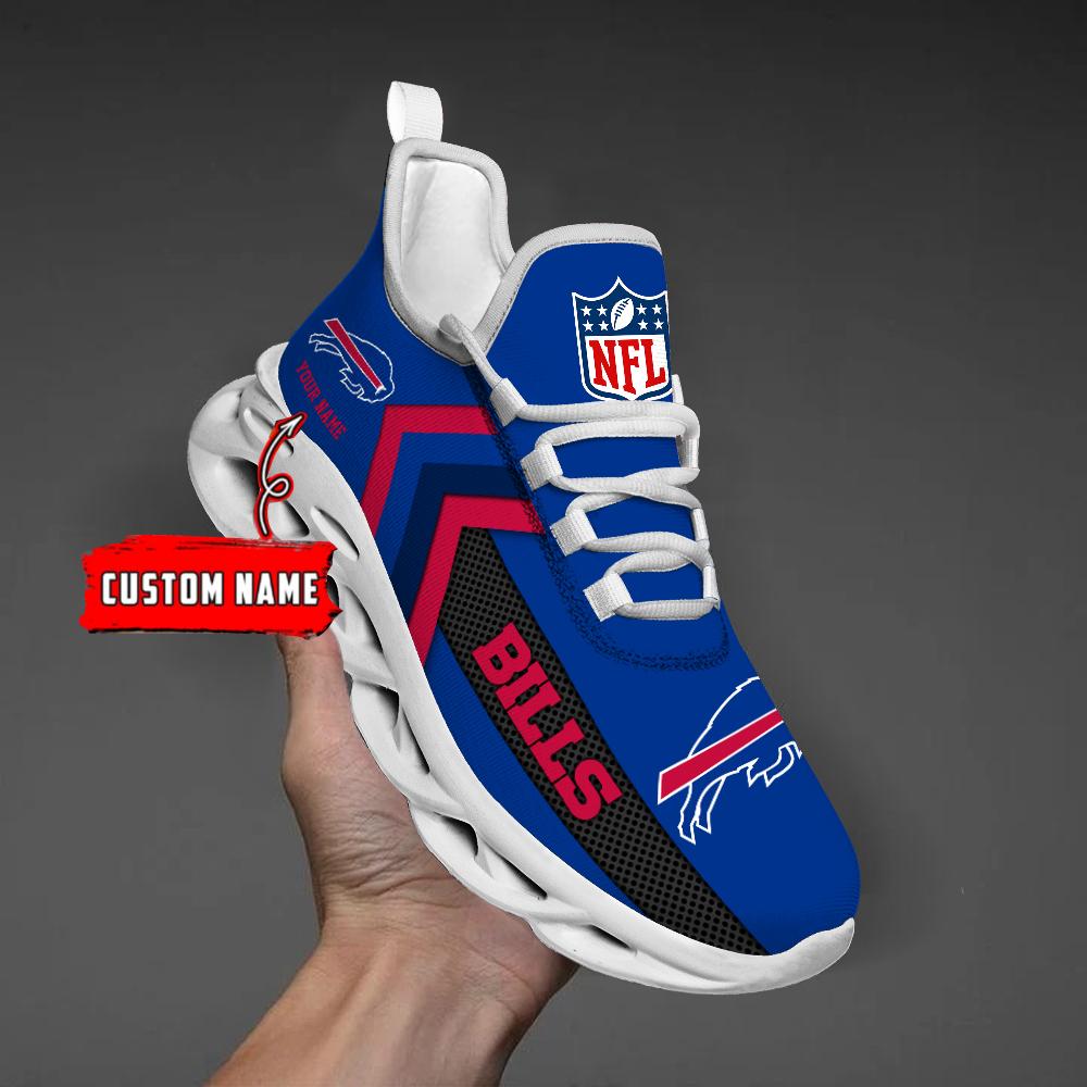 Buffalo Bills Black Max Soul Shoes 2026 Versions Custom Name 638