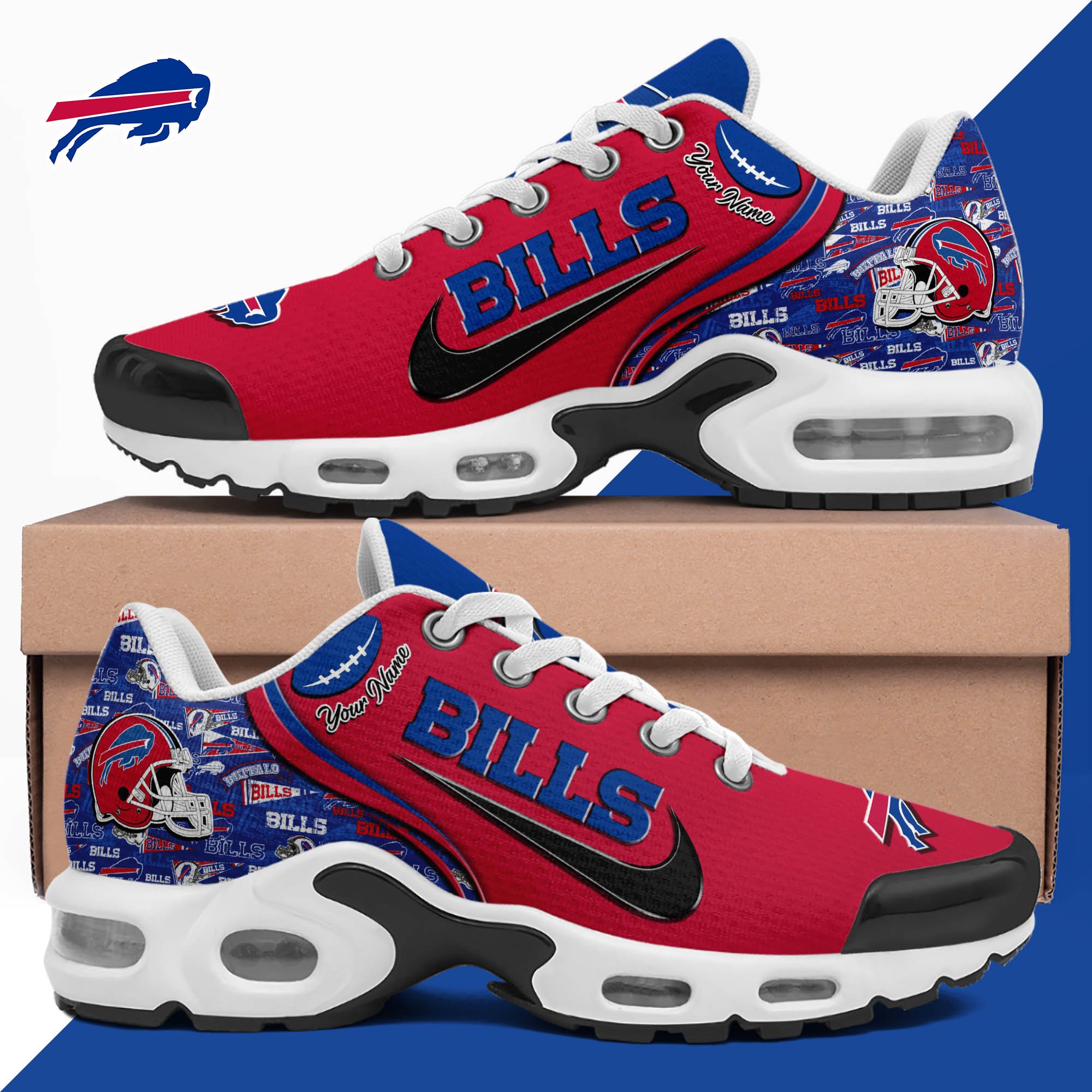 buffalo bills tn shoes 2026 version custom your name 499 6225