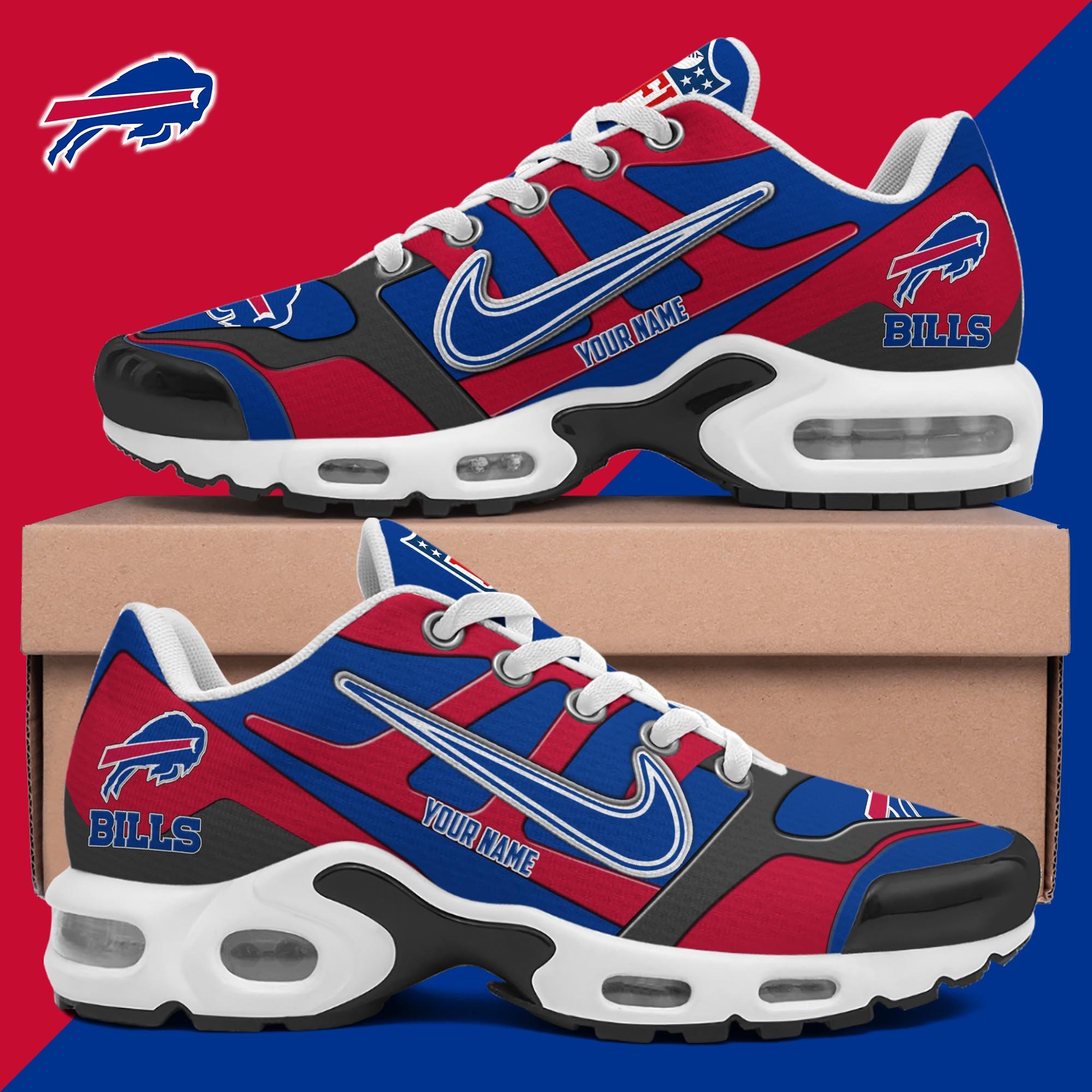 Buffalo Bills TN Shoes Custom Your Name 