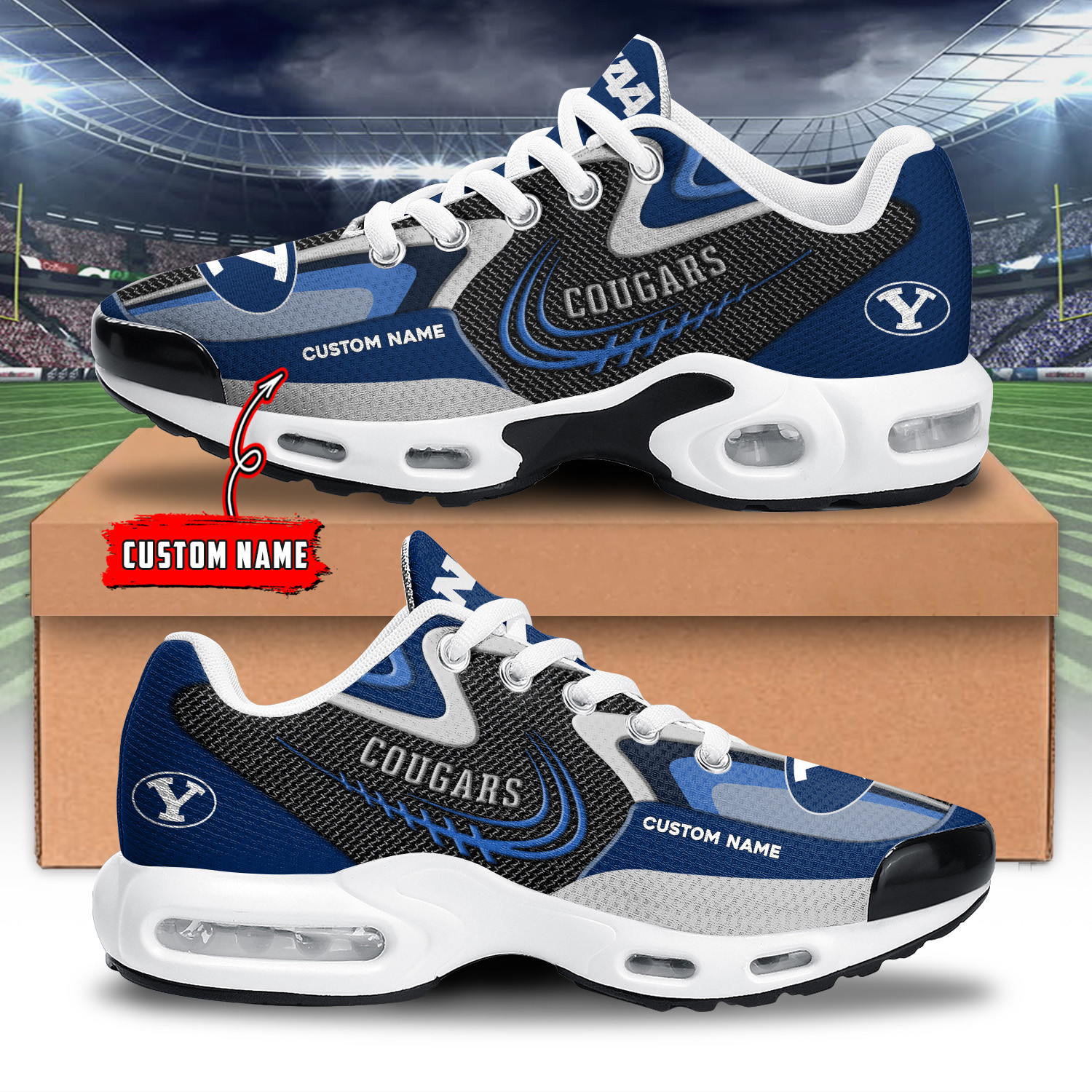 byu cougars tn air max plus shoes sneakers for men and women 6597