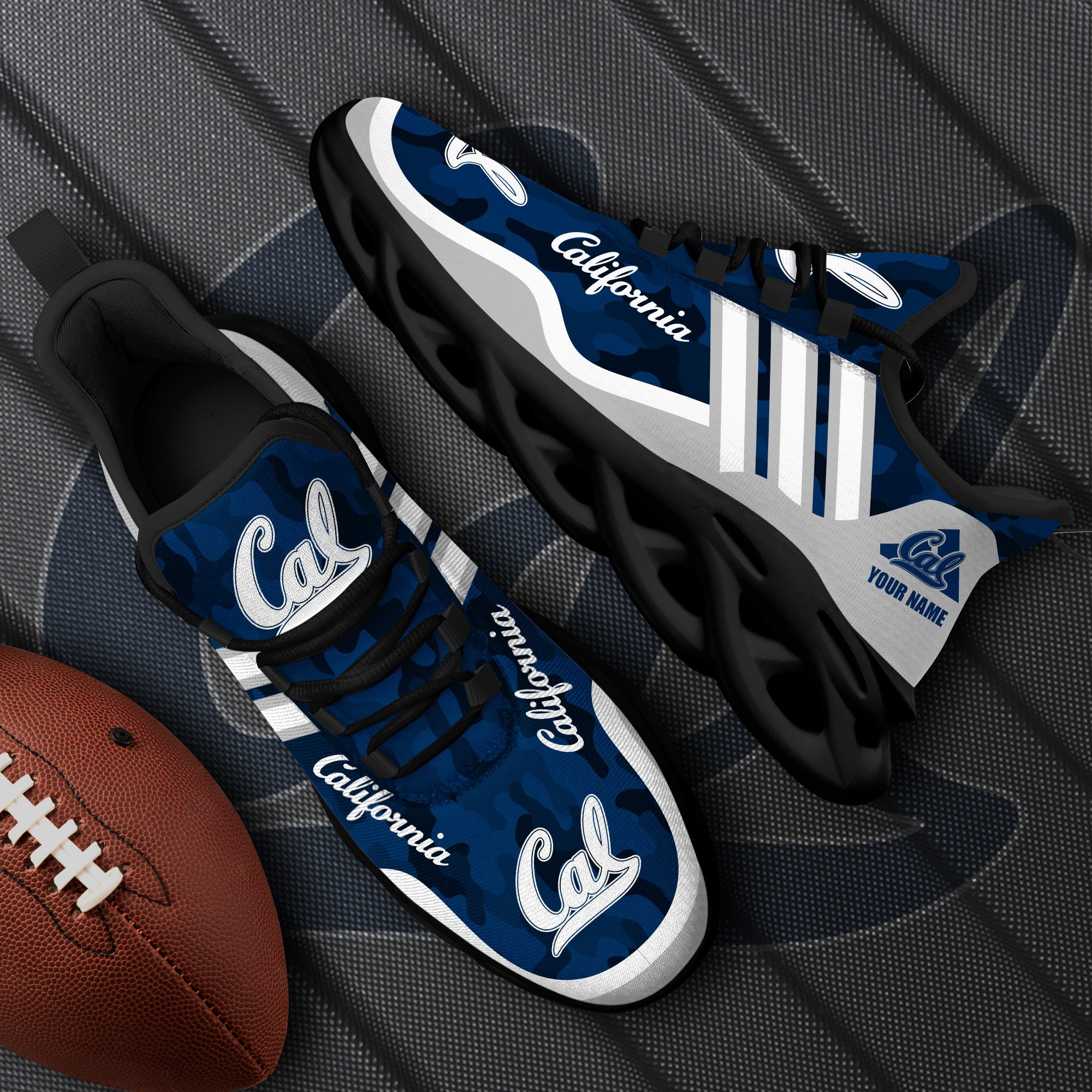 California Golden Bears Black Max Soul Shoes 2026 Versions Custom Name 466