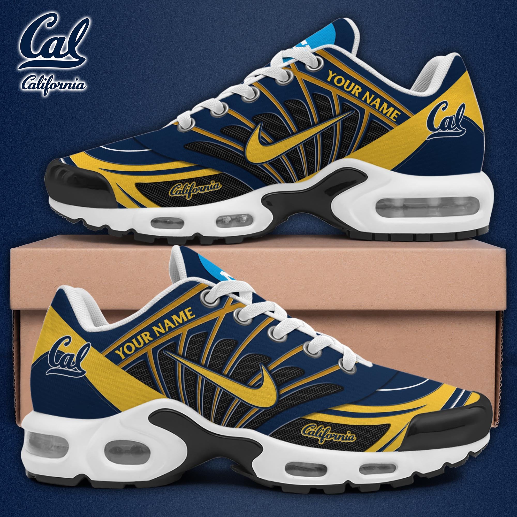 California Golden Bears TN Shoes 2026 Version Custom Name 