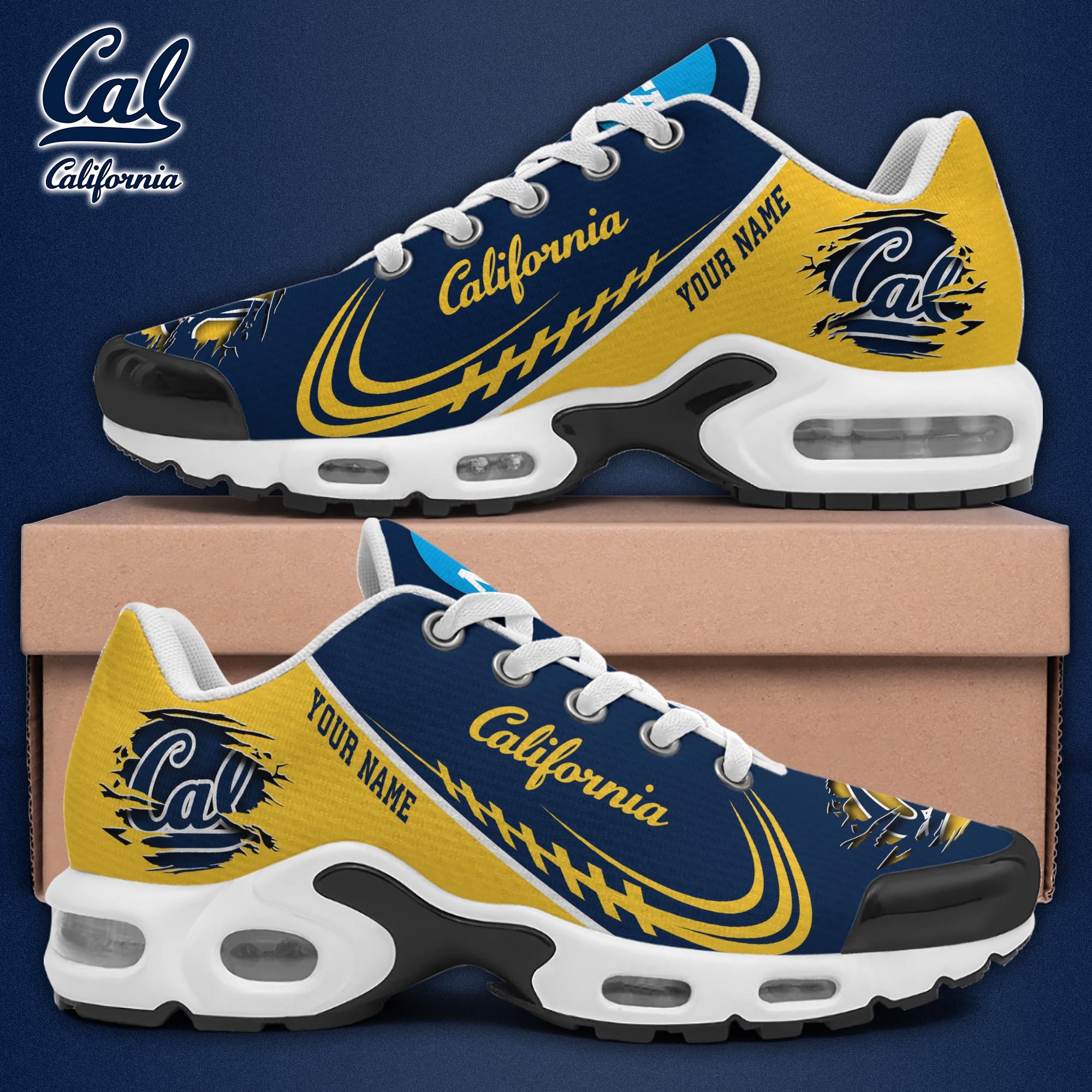 California Golden Bears TN Shoes 2026 Version Custom Name 