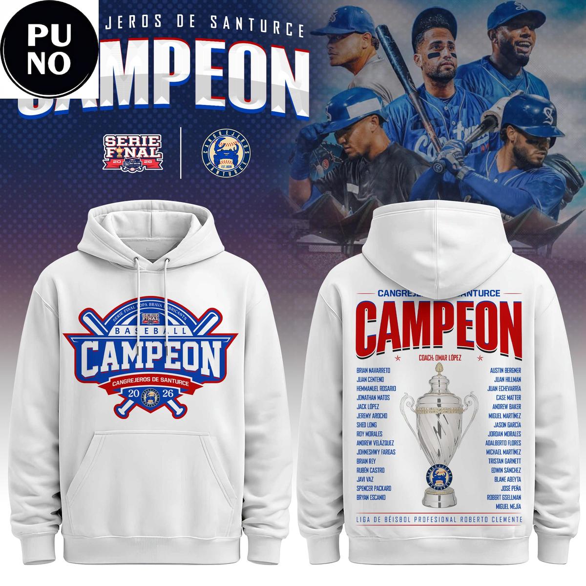 cangrejeros de santurce campion serie final 2026 hoodie shirt 2509 4b5i9