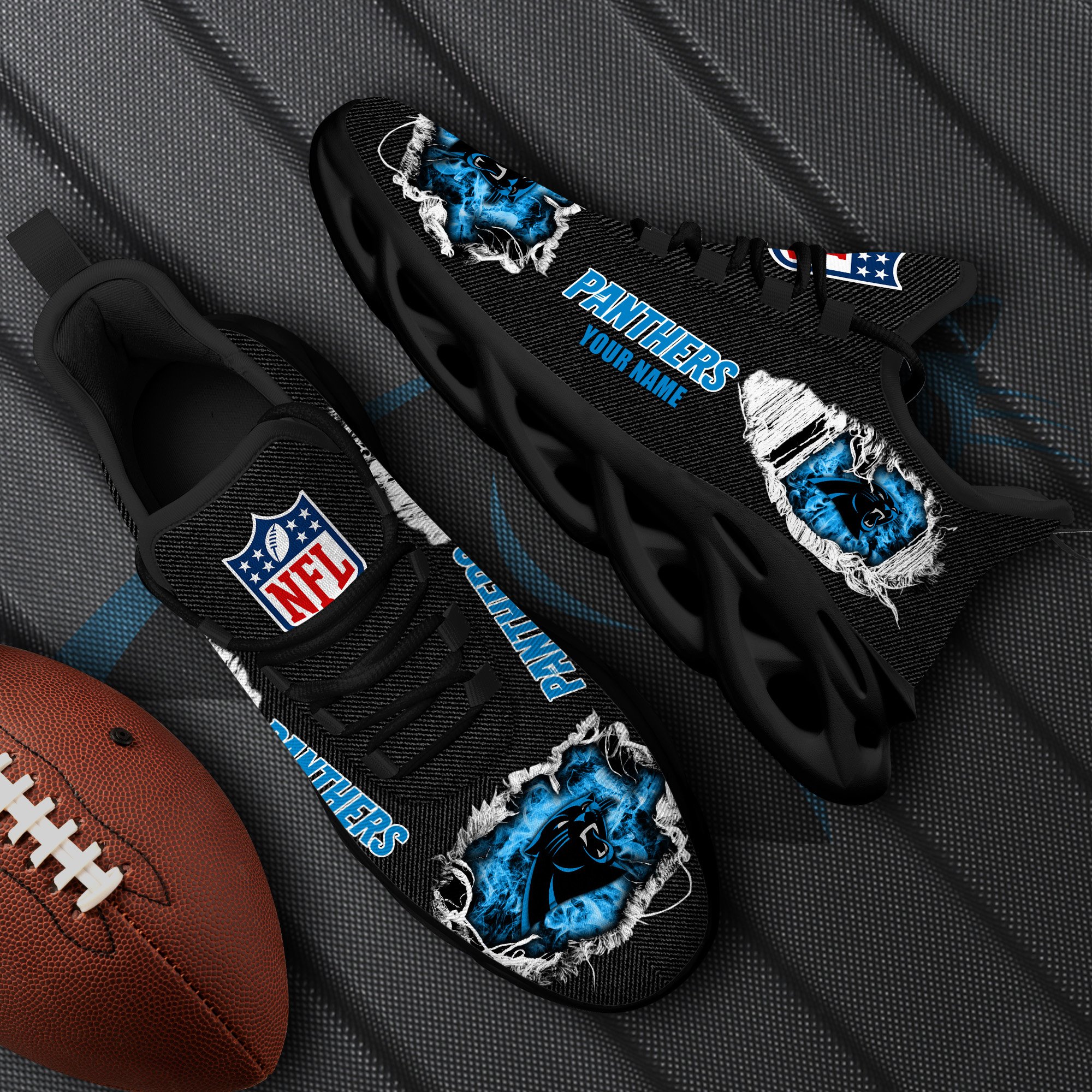 carolina panthers black max soul shoes 2026 versions custom name 554 9100 a5upw