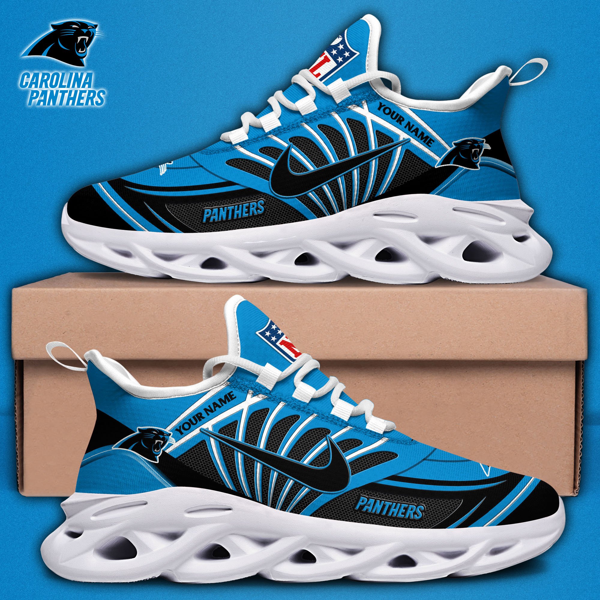 carolina panthers black max soul shoes 2026 versions custom name 898 9436 ctp6c