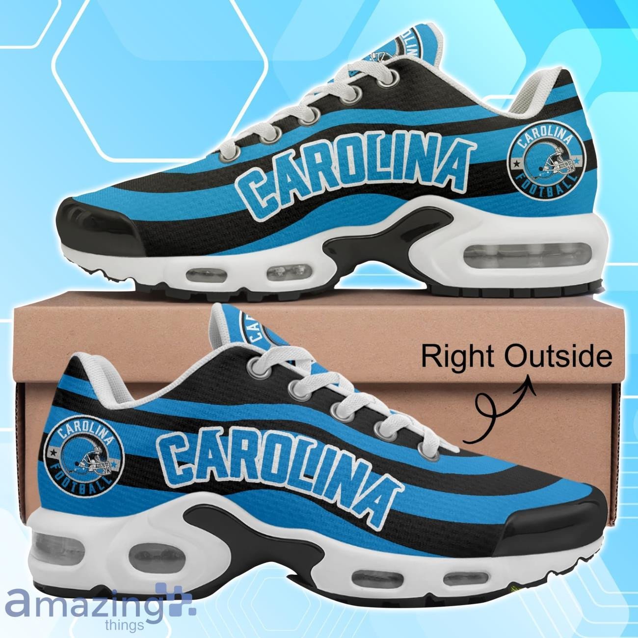 carolina panthers football team logo colors waves tn air max shoes air cushion sneakers 9699 ogpna