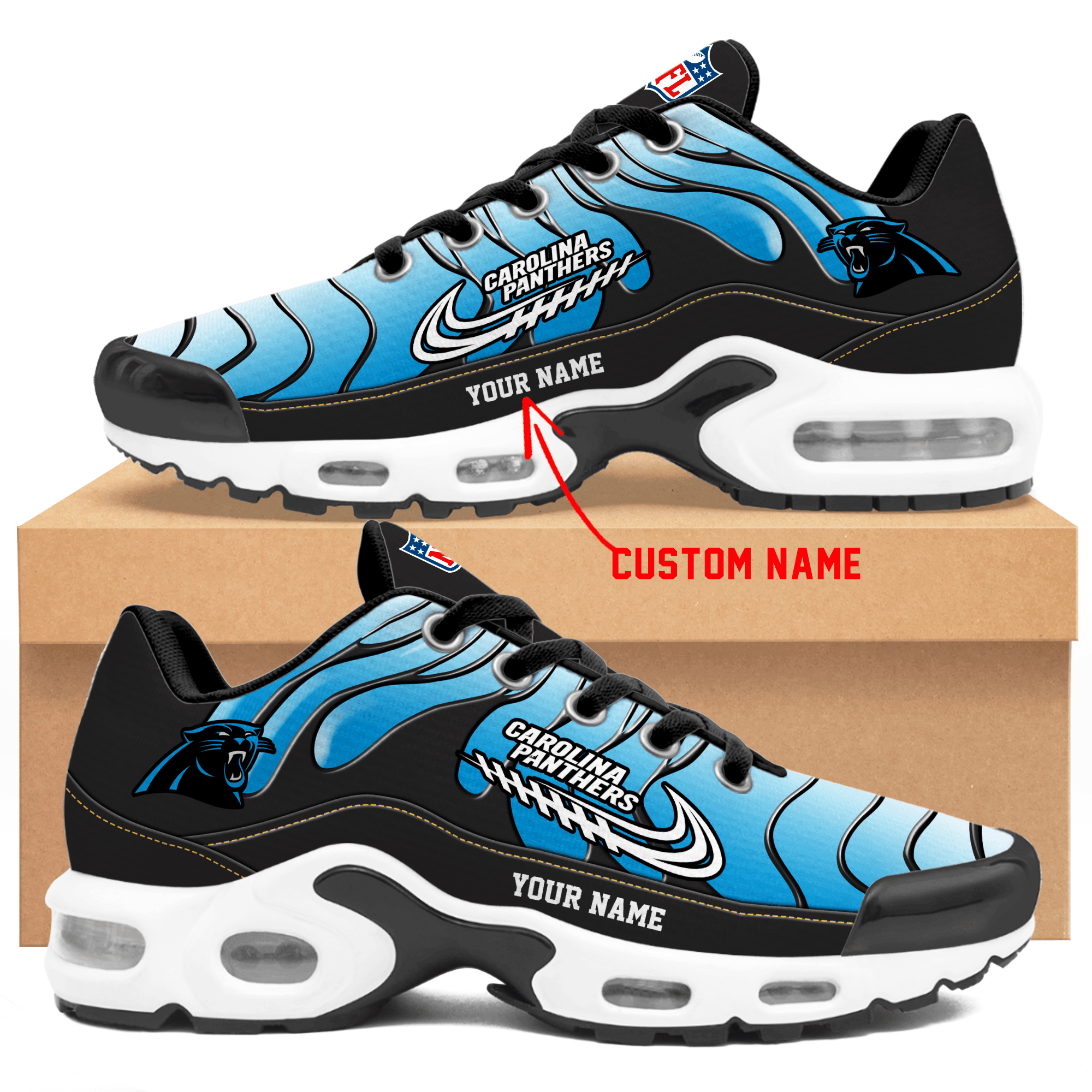 Carolina Panthers  Personalized Air Max Shoes TD