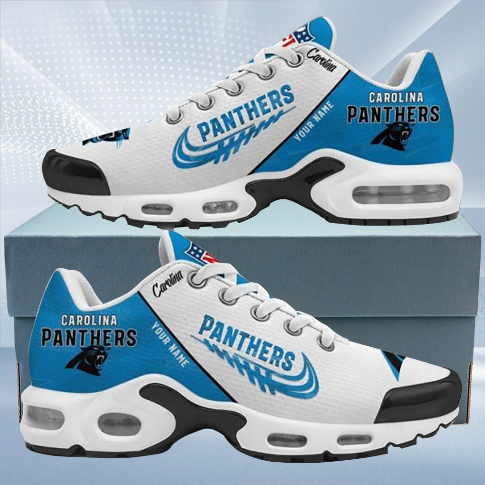 carolina panthers personalized name team mix colors wing logo tn air max shoes air cushion sneakers 8530