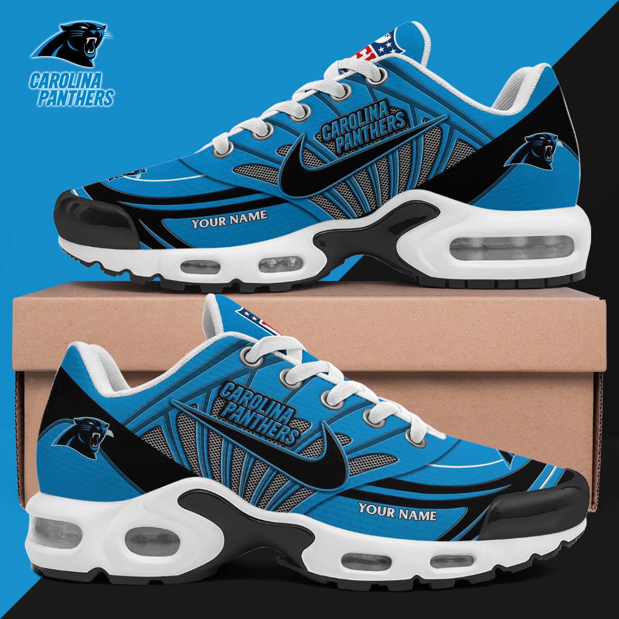 Carolina Panthers TN Shoes 2026 Version Custom Your Name 582