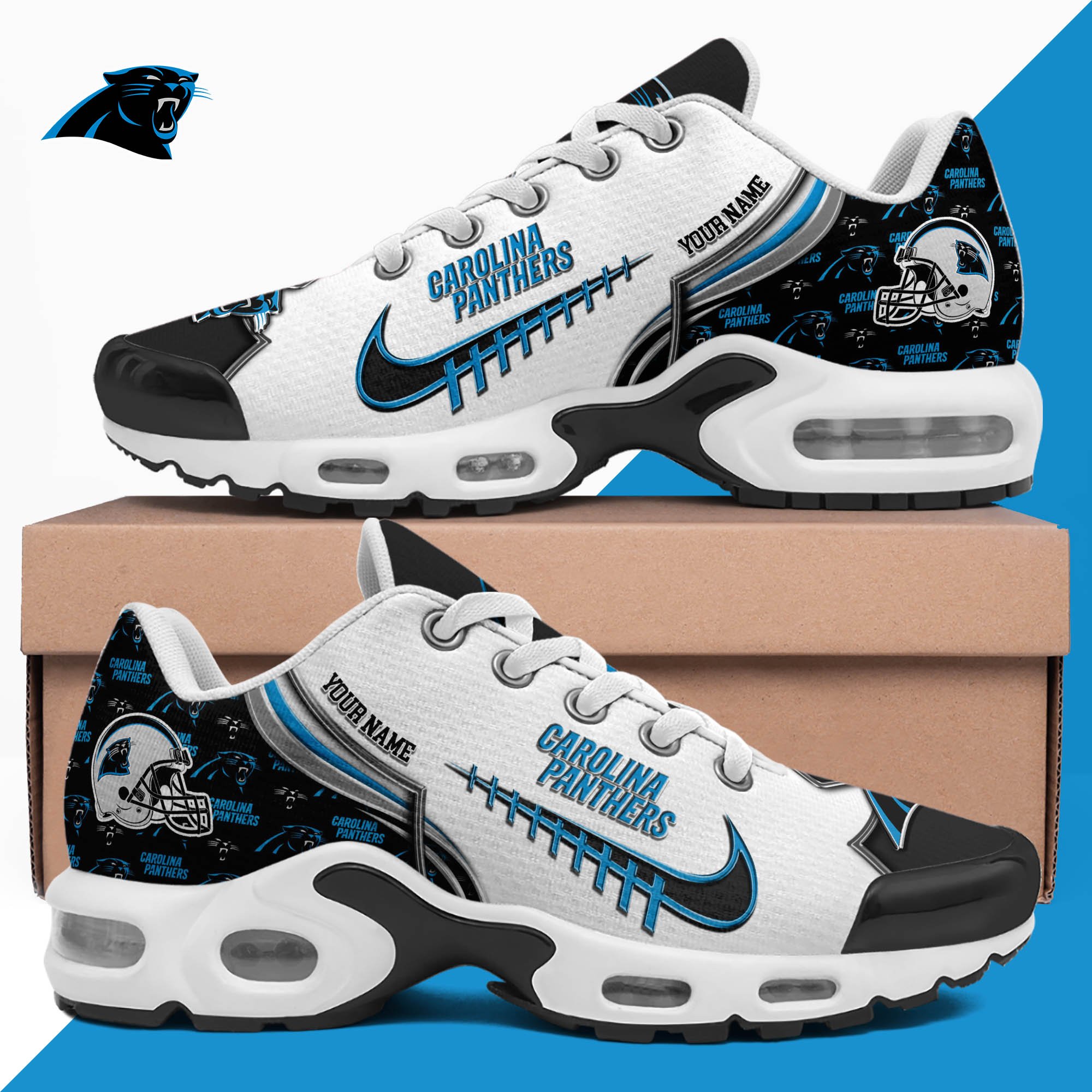 Carolina Panthers TN Shoes 2026 Version Custom Your Name 642