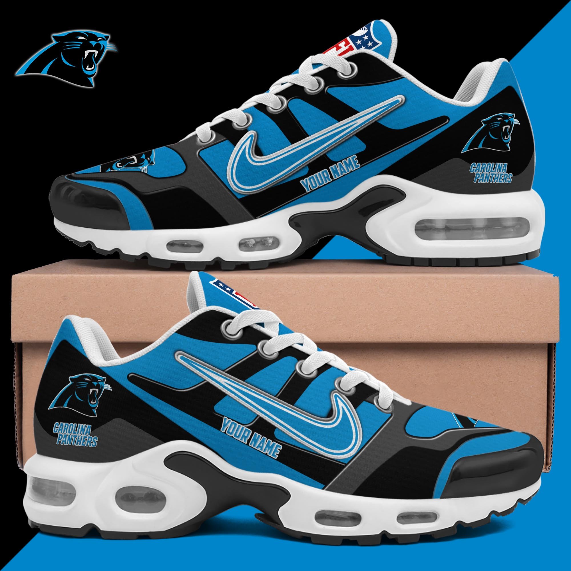 carolina panthers tn shoes custom your name 8340 afuft