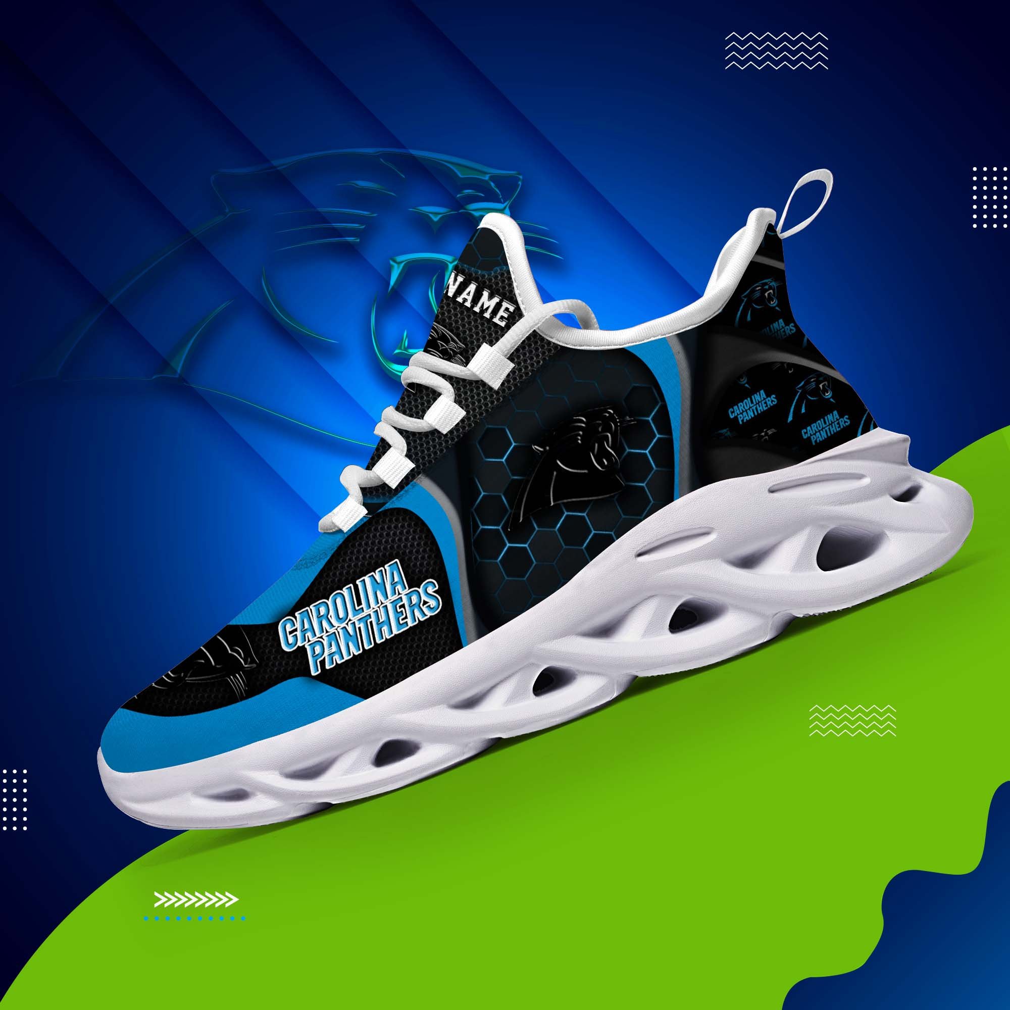 carolina panthers white c sneakers 2026 version personalized your name 432 4603