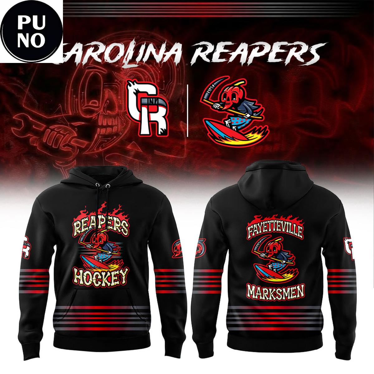 carolina reapers fayetteville marksmen pro hockey 2026 hoodie t shirt 5949 fvhtg