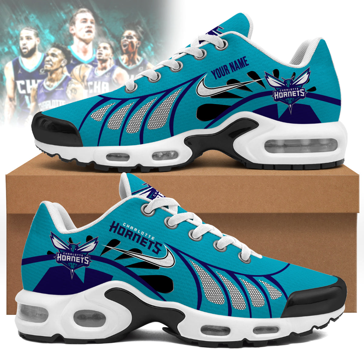 Charlotte Hornets Personalized Air Max Shoes 