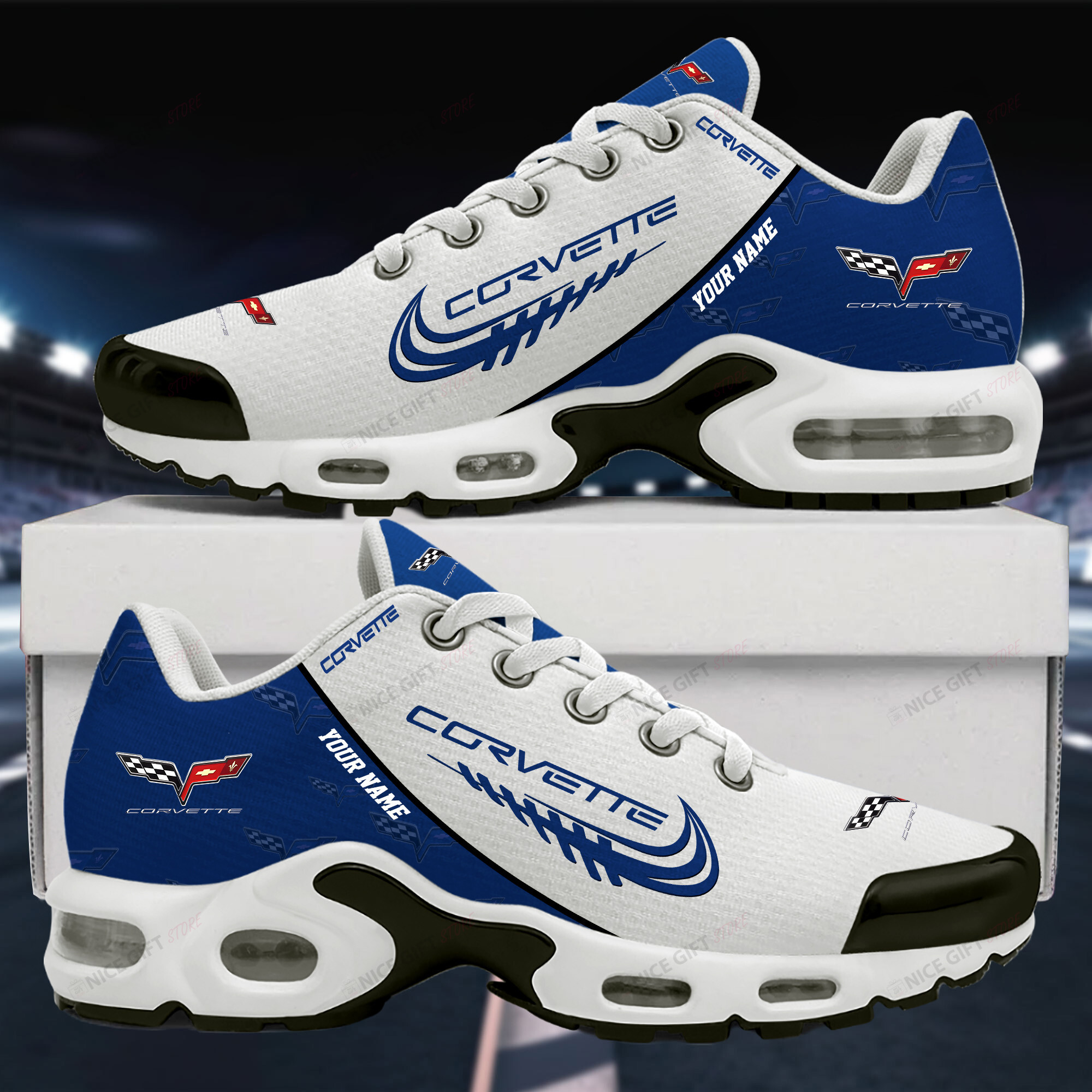 Chevrolet Corvette (Your Name) TN Sneakers B2W2