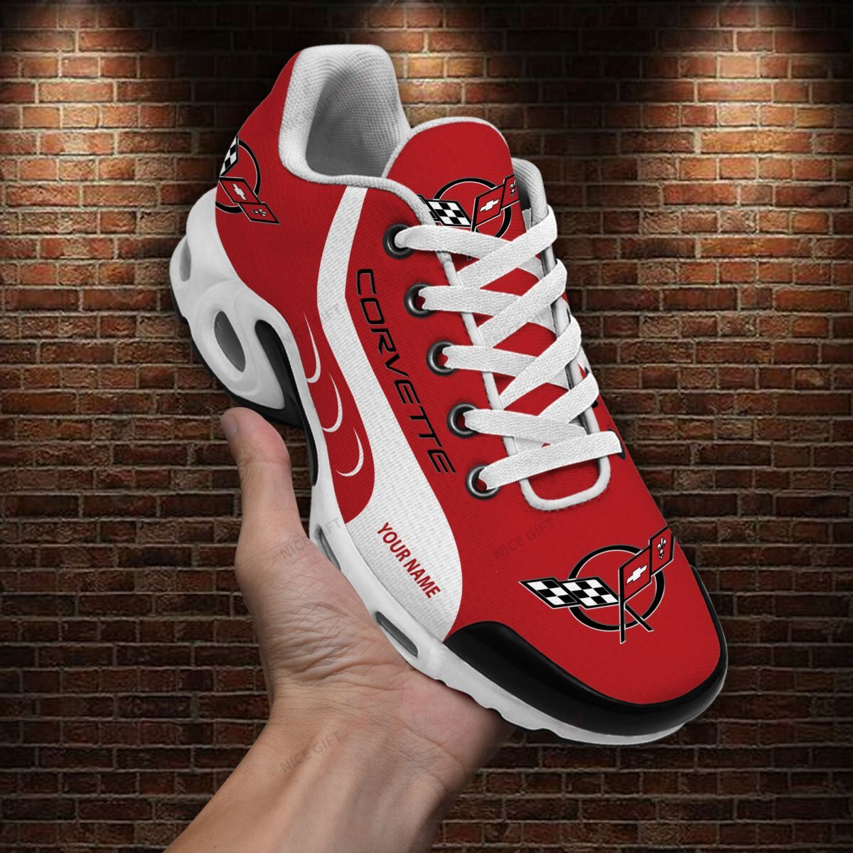 chevrolet corvette (your name) tn sneakers w7z2 7587 haoou