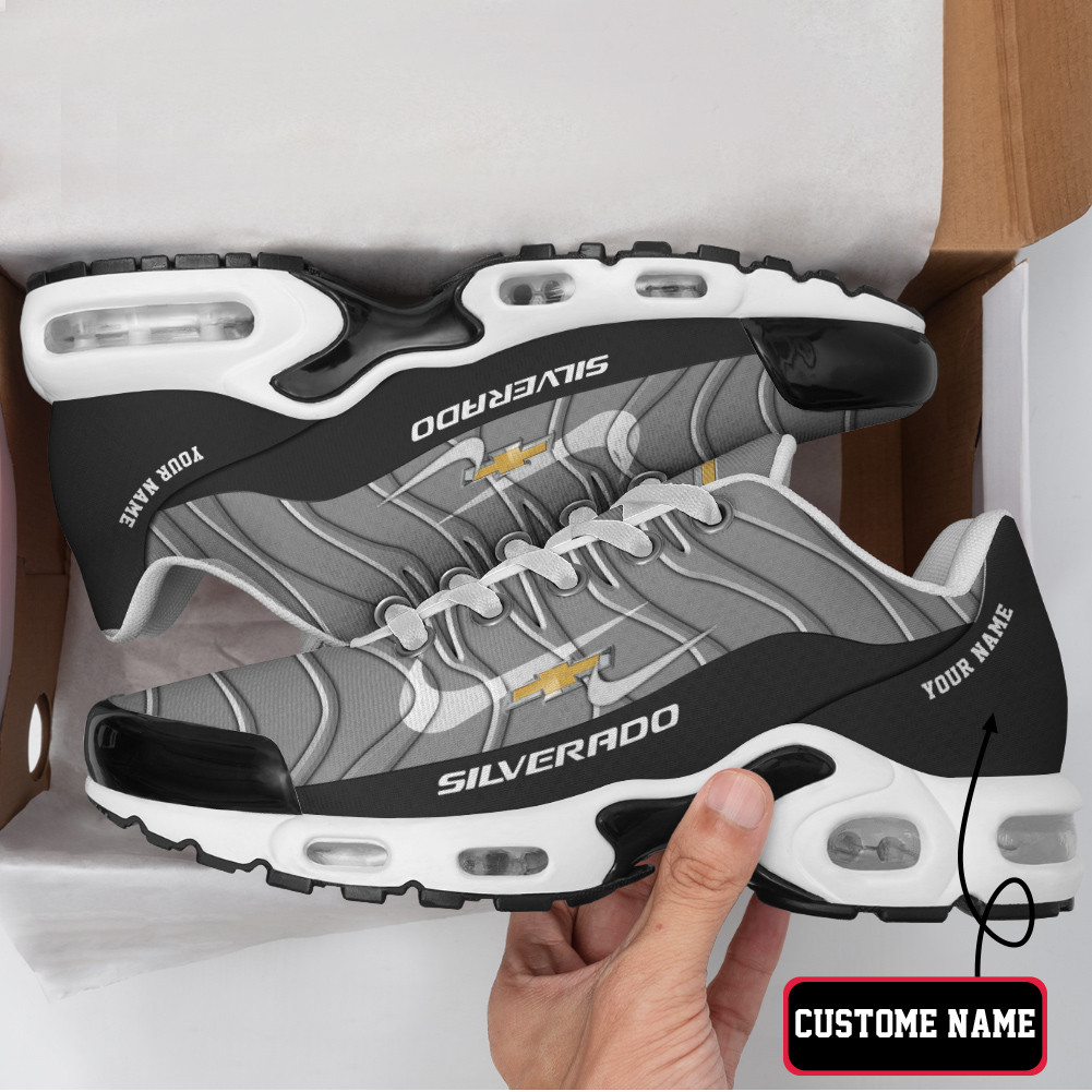 Chevrolet Silverado Vibrant Wave Custom Name TN Air Max Shoes Air Cushion Sneakers