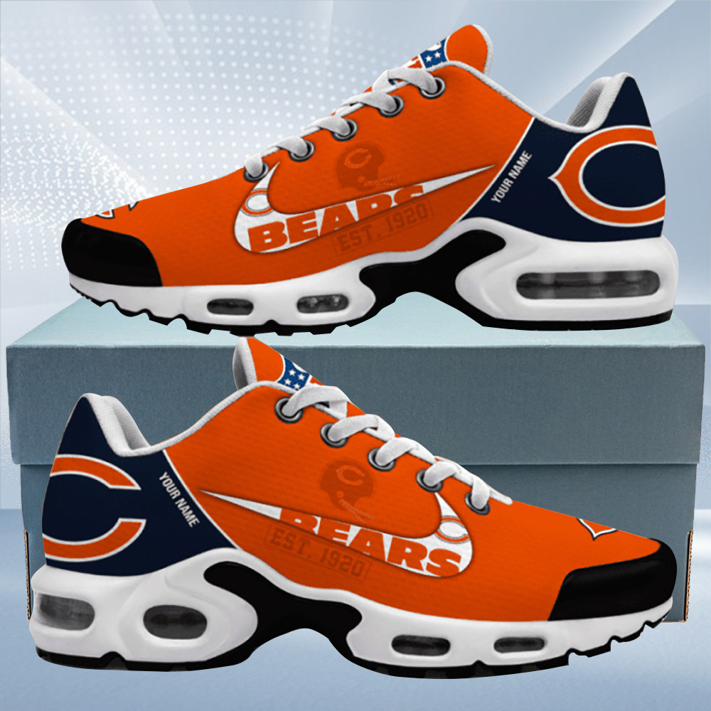 chicago bears est. custom name air max shoes air cushion sneakers 8502 6dquz