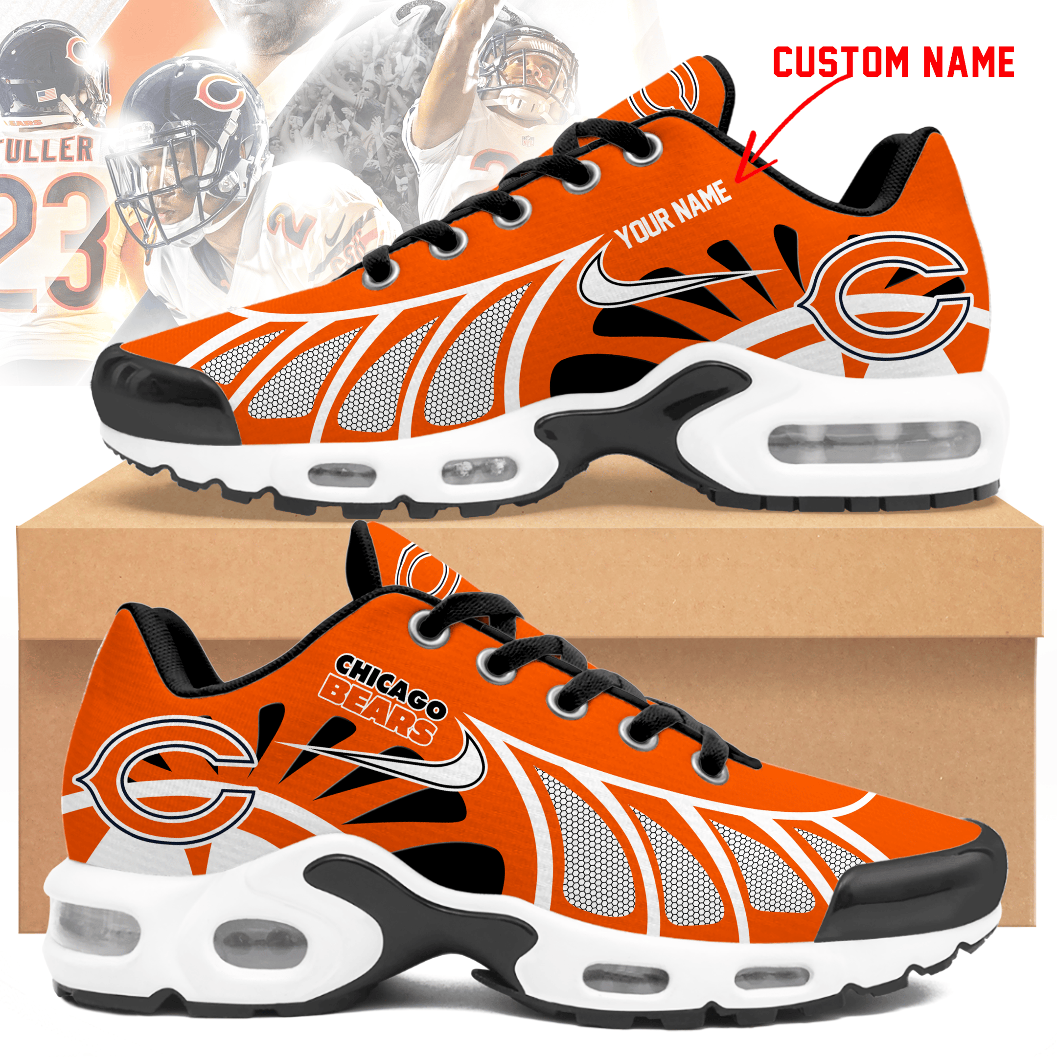 Chicago Bears  Personalized Air Max Shoes TD 050625