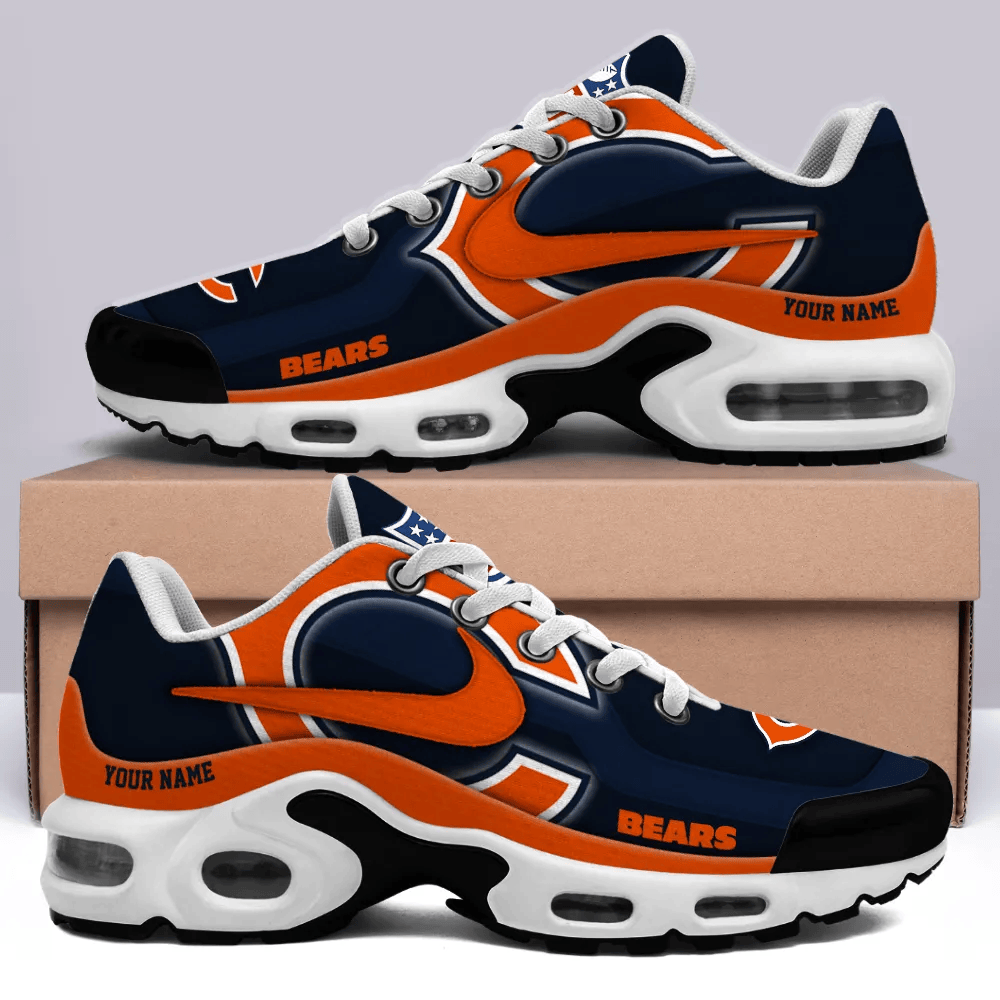 chicago bears personalized name team mix colors v1 tn air max shoes air cushion sneakers 1406 t5rgd
