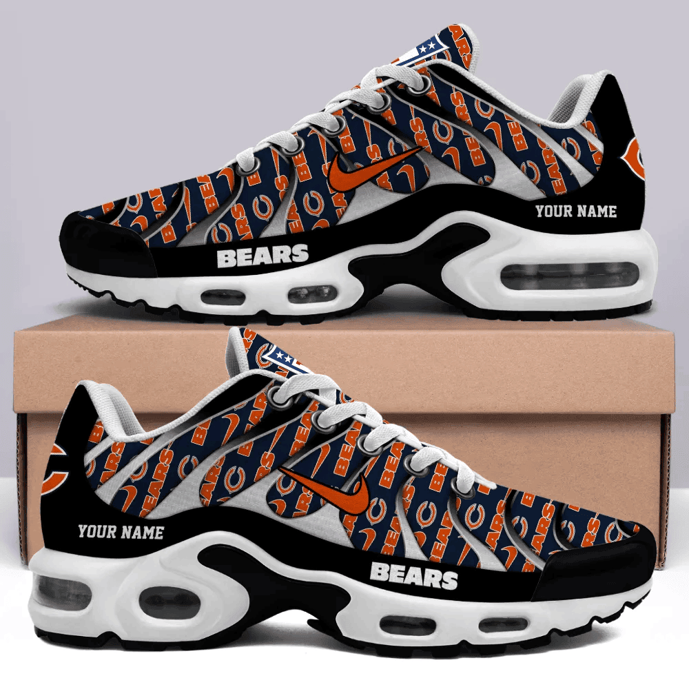 Chicago Bears Personalized Name Team Mix Colors V5 TN Shoes Air Cushion Sneakers