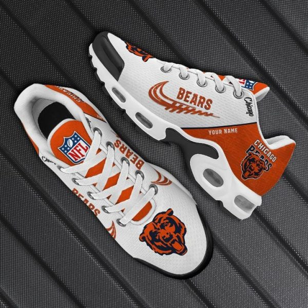 chicago bears personalized name team mix colors wing logo tn air max shoes air cushion sneakers 2423 6mlu9