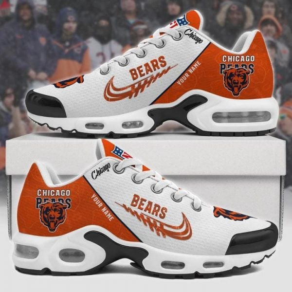 Chicago Bears Personalized Name Team Mix Colors Wing Logo TN Shoes Air Cushion Sneakers