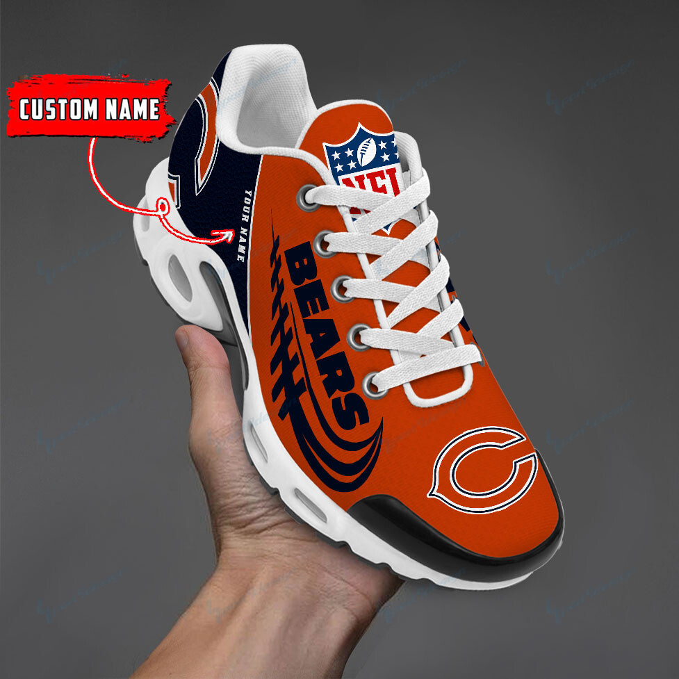 chicago bears personalized plus air max sneaker shoes 7162 qsk1l
