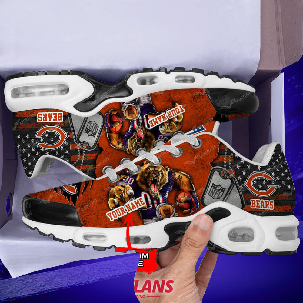 chicago bears personalized tn air max shoes air cushion sneakers dtynns 8132