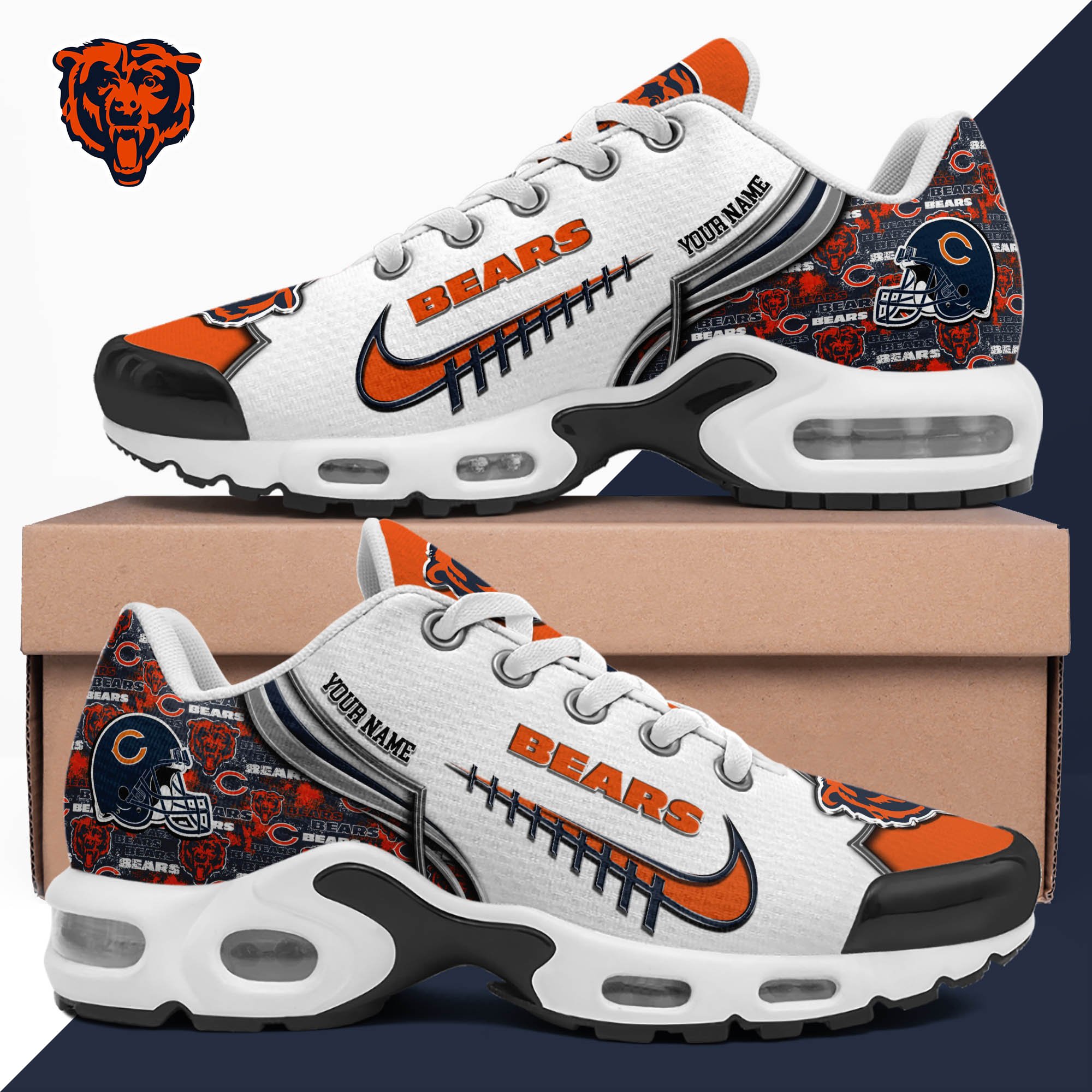chicago bears tn shoes 2026 version custom your name 642 6884