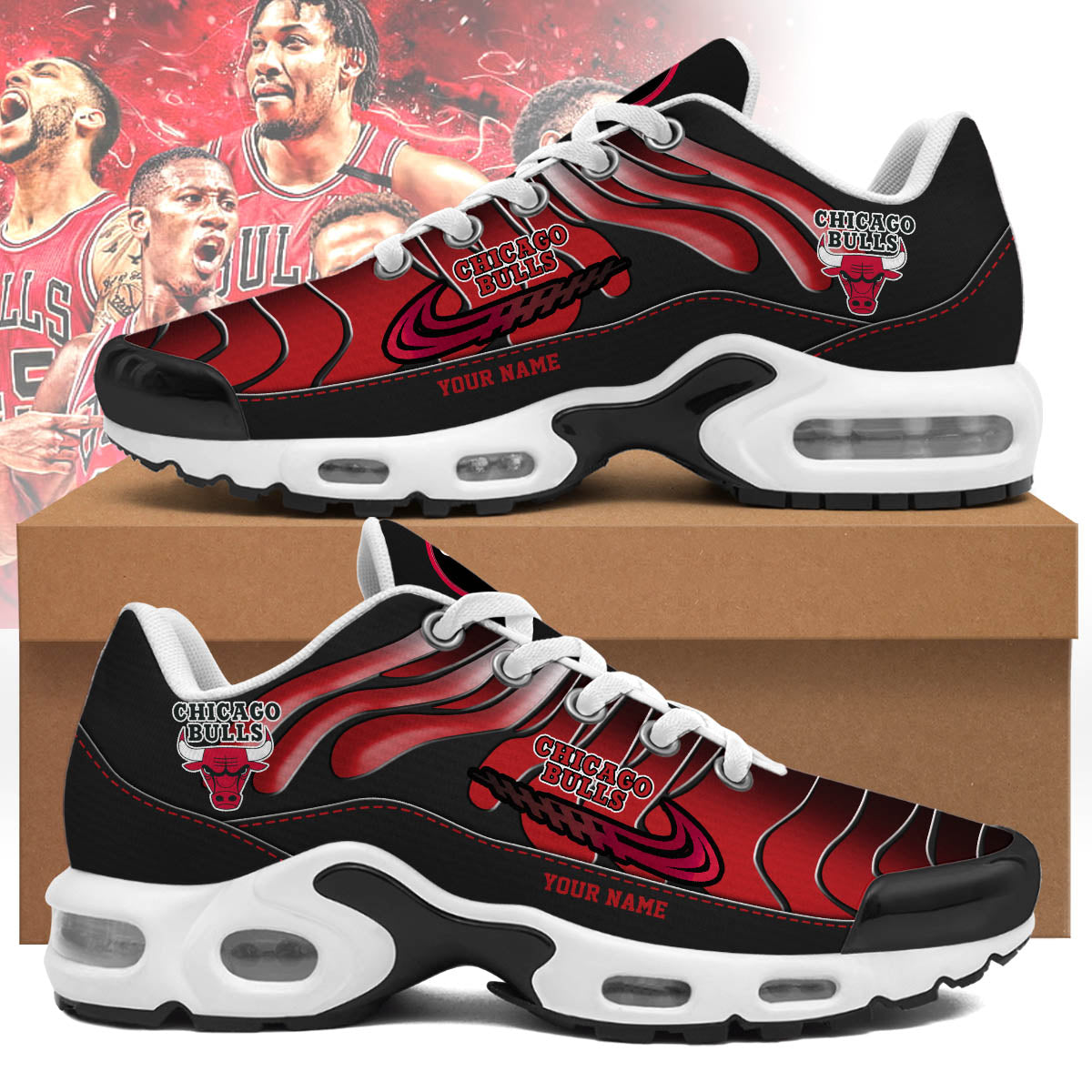 Chicago Bulls Personalized Air Max Shoes