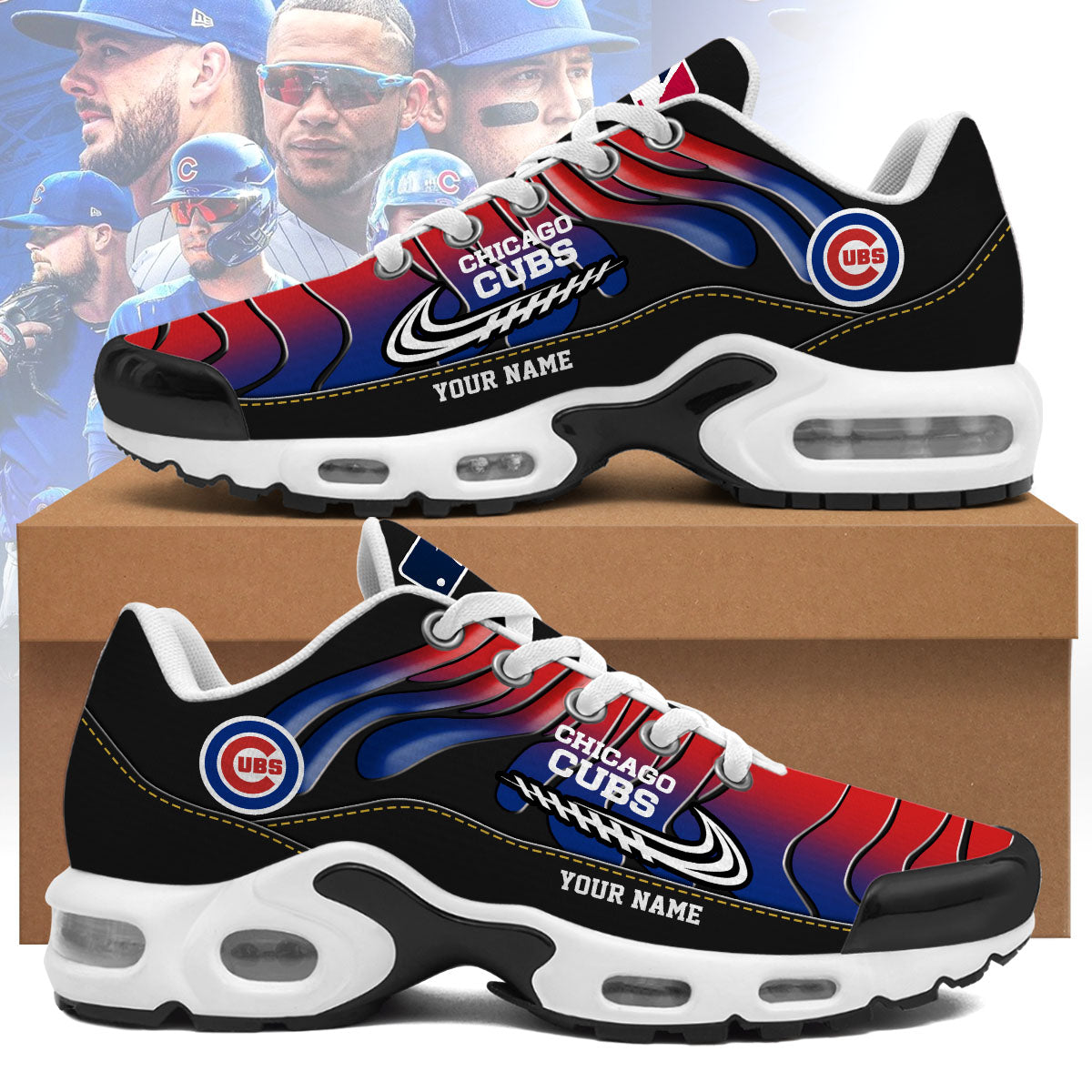 Chicago Cubs Personalized Air Max Shoes