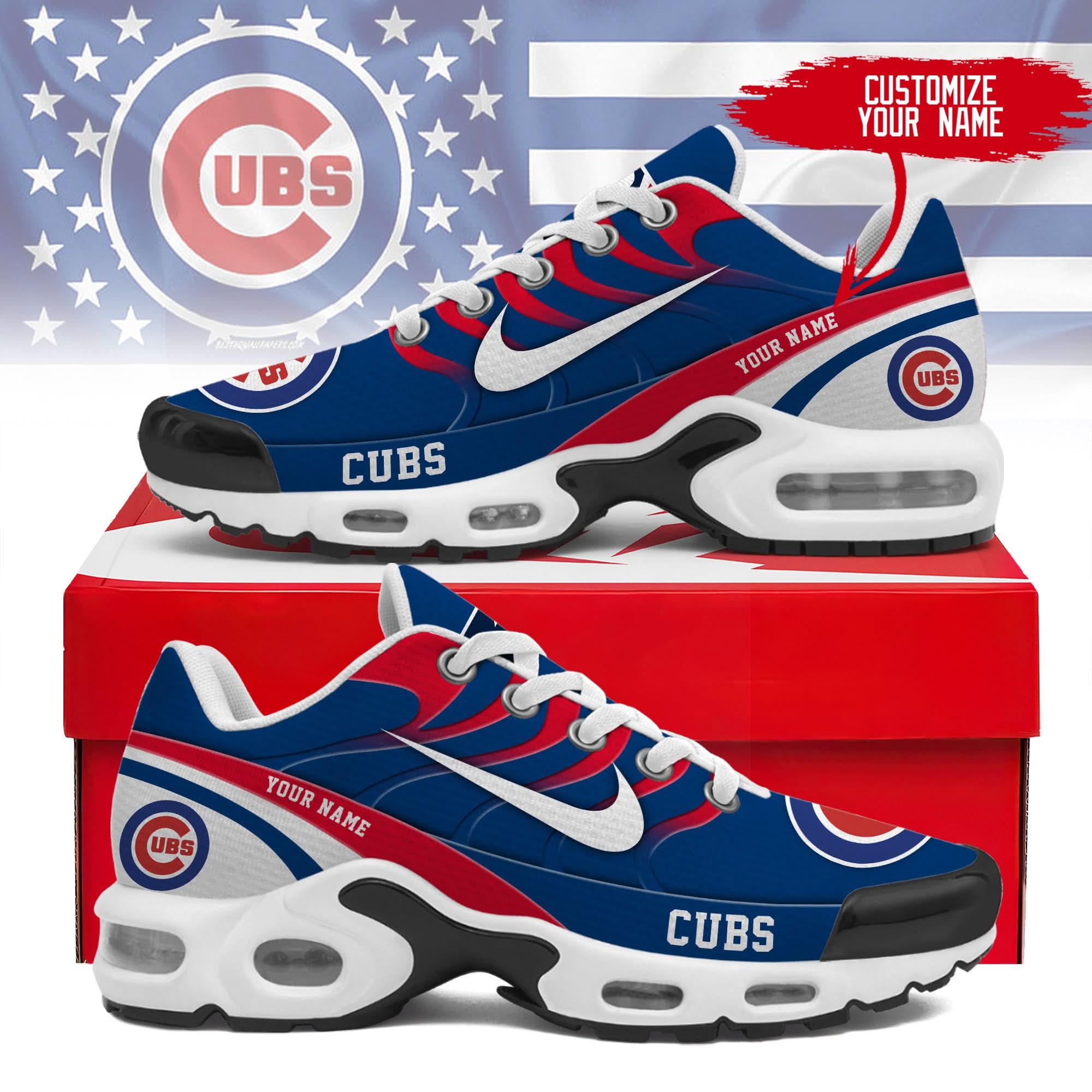 chicago cubs personalized air max shoes 300525 4758 dreoa