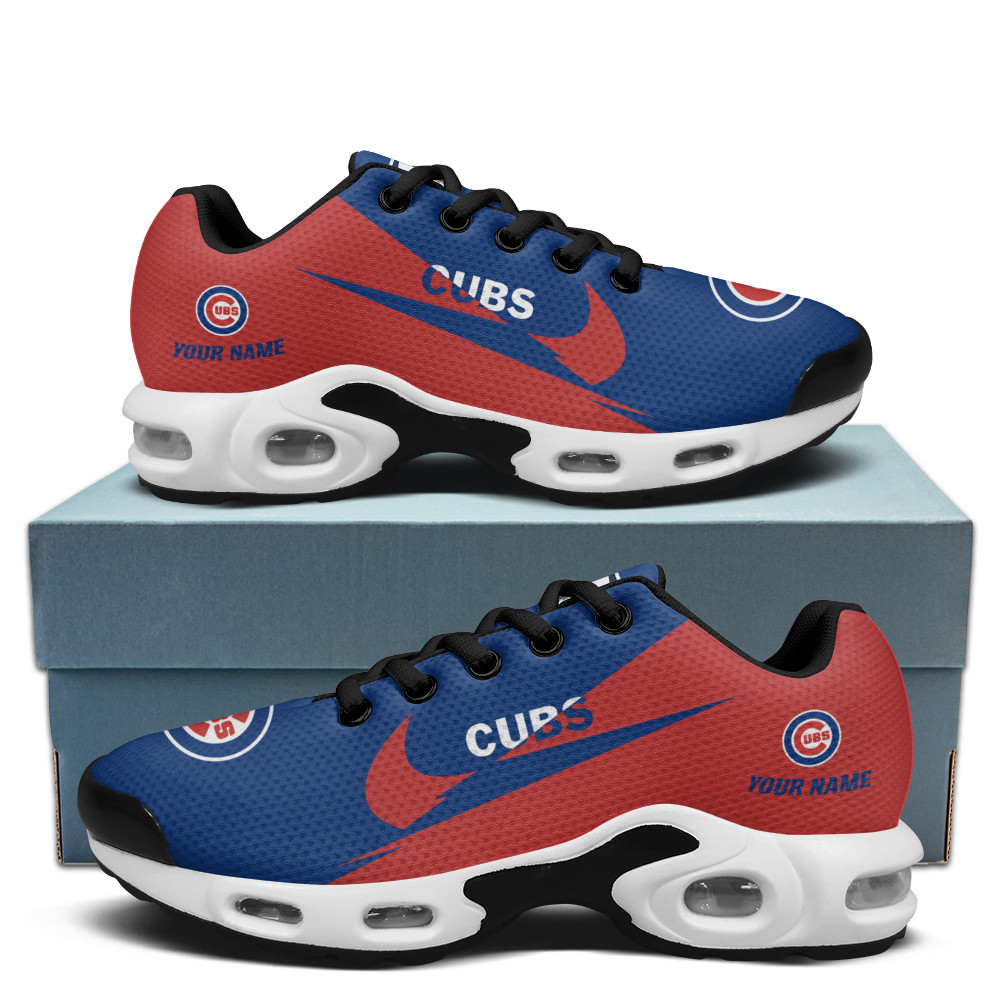 chicago cubs personalized name team logo wings of god pattern tn air max shoes air cushion sneakers 3317 fhp8w