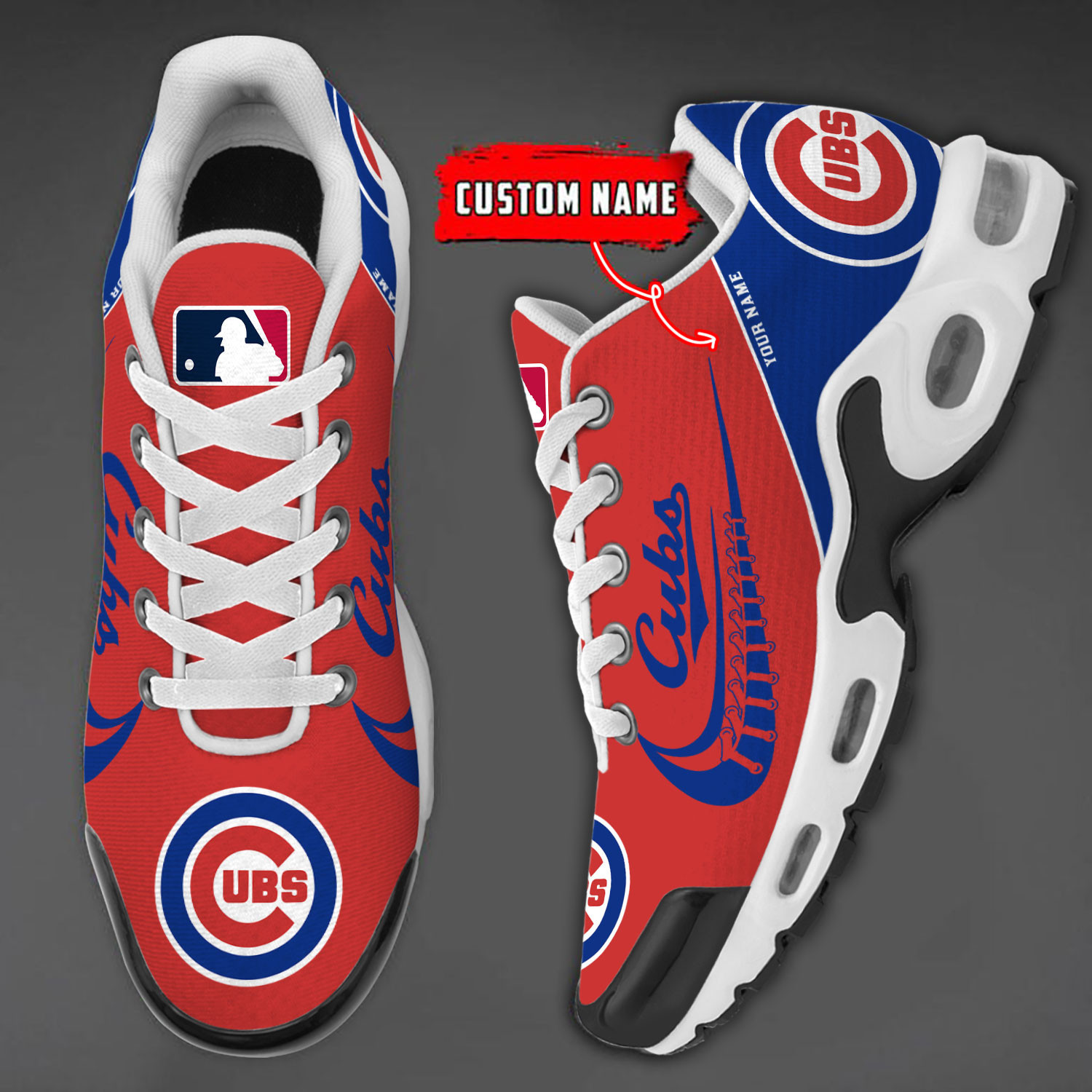 chicago cubs team logo baseball god wings air max shoes sneaker 7135 rljiy