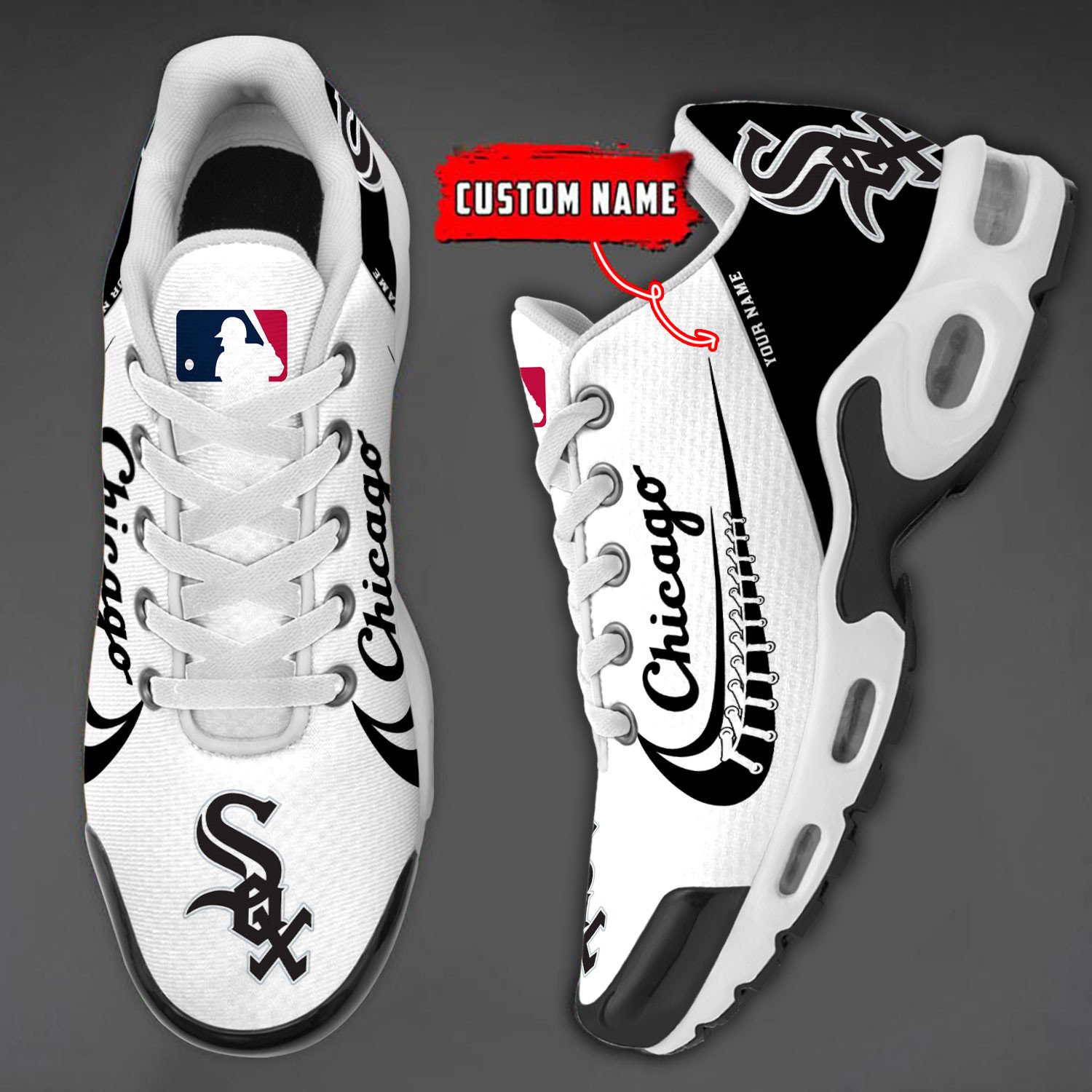 chicago white sox team logo baseball god wings air max shoes sneaker 9974 0ch4y