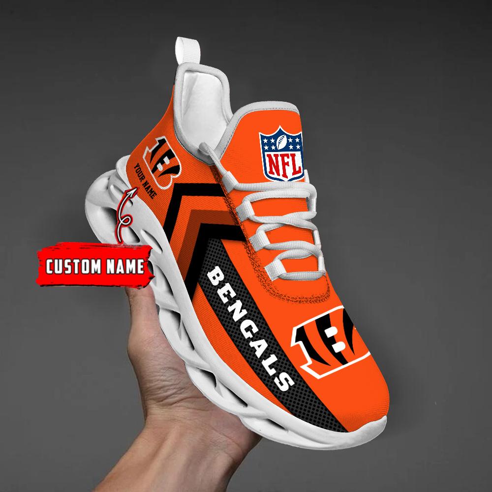 Cincinnati Bengals Black Max Soul Shoes 2026 Versions Custom Name 638