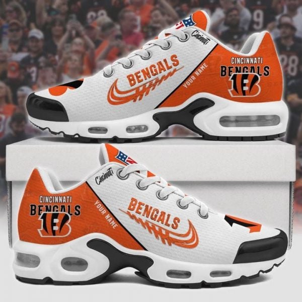 Cincinnati Bengals Personalized Name Team Mix Colors Wing Logo TN Shoes Air Cushion Sneakers