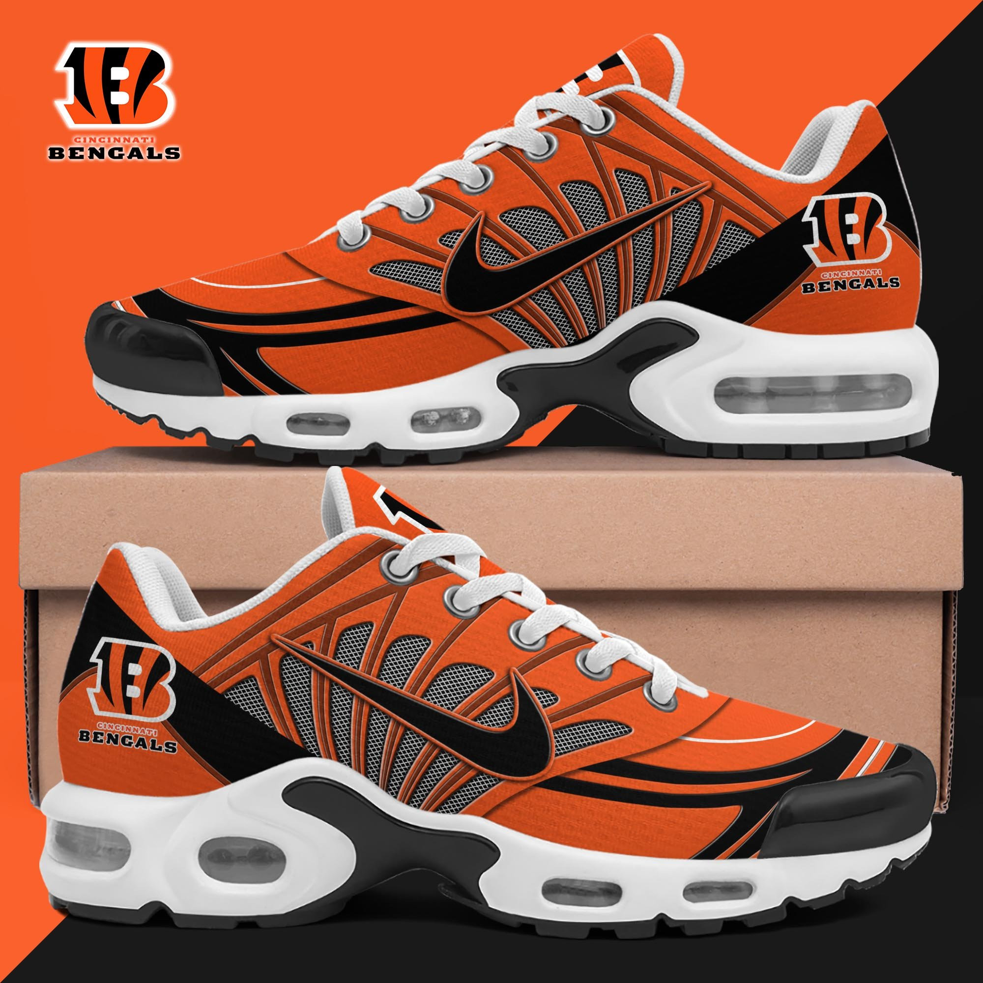 cincinnati bengals tn shoes 2026 version custom name 137 4314