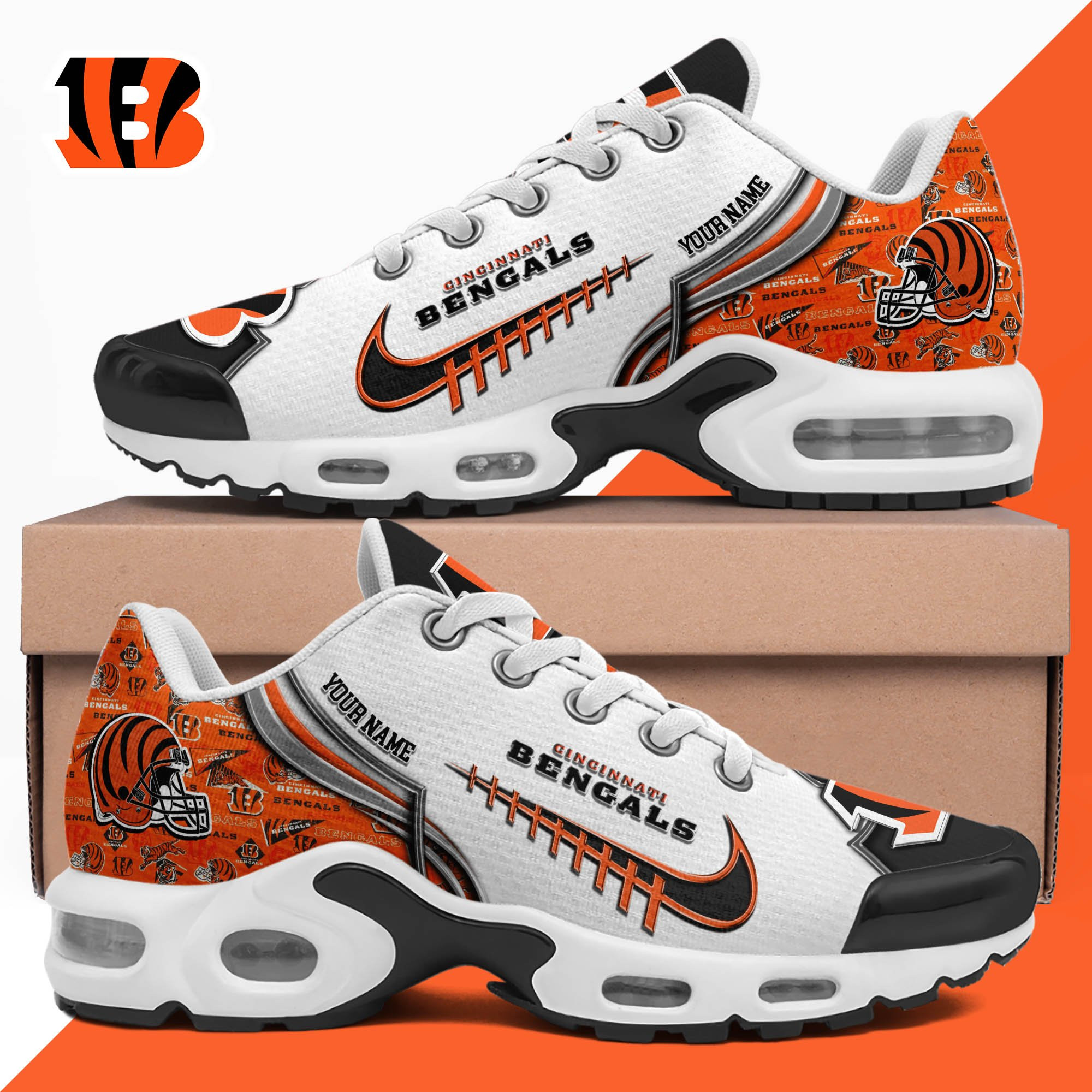 Cincinnati Bengals TN Shoes 2026 Version Custom Your Name 642