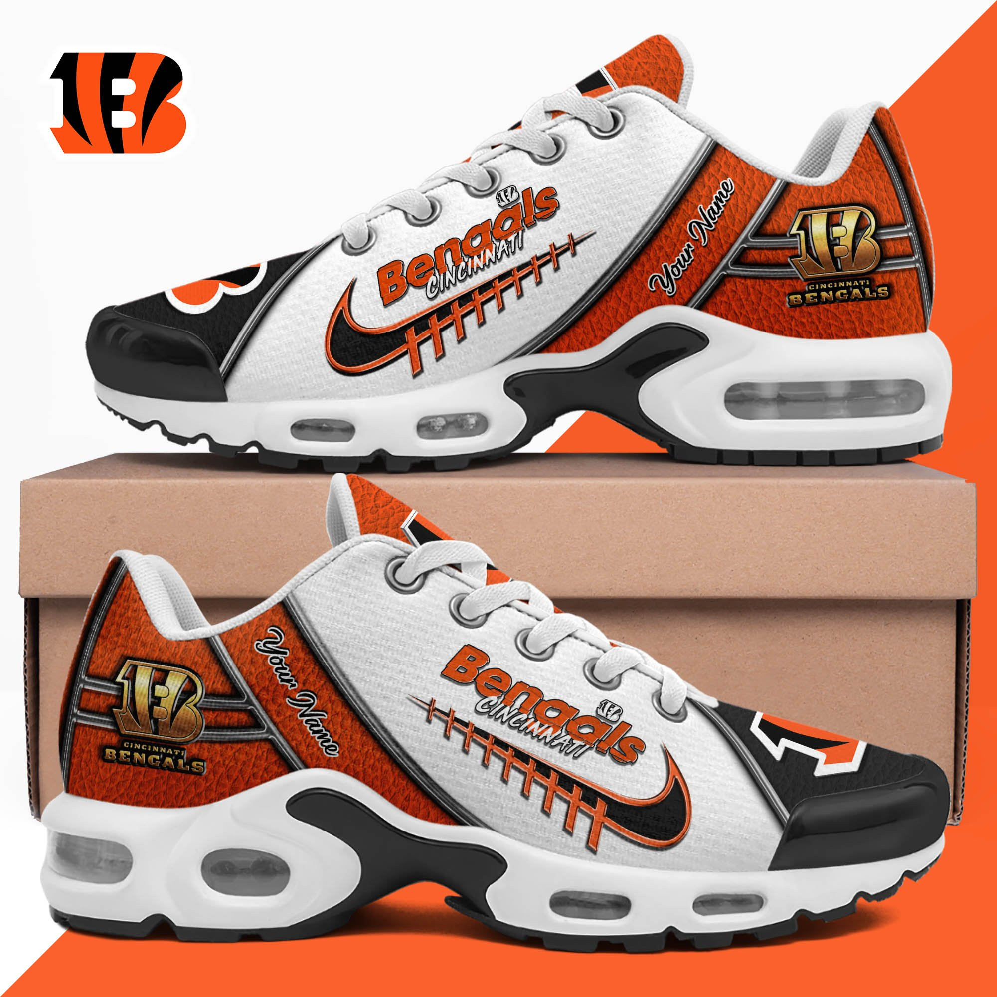 Cincinnati Bengals TN Shoes 2026 Version Custom Your Name, Football Team Shoes 516