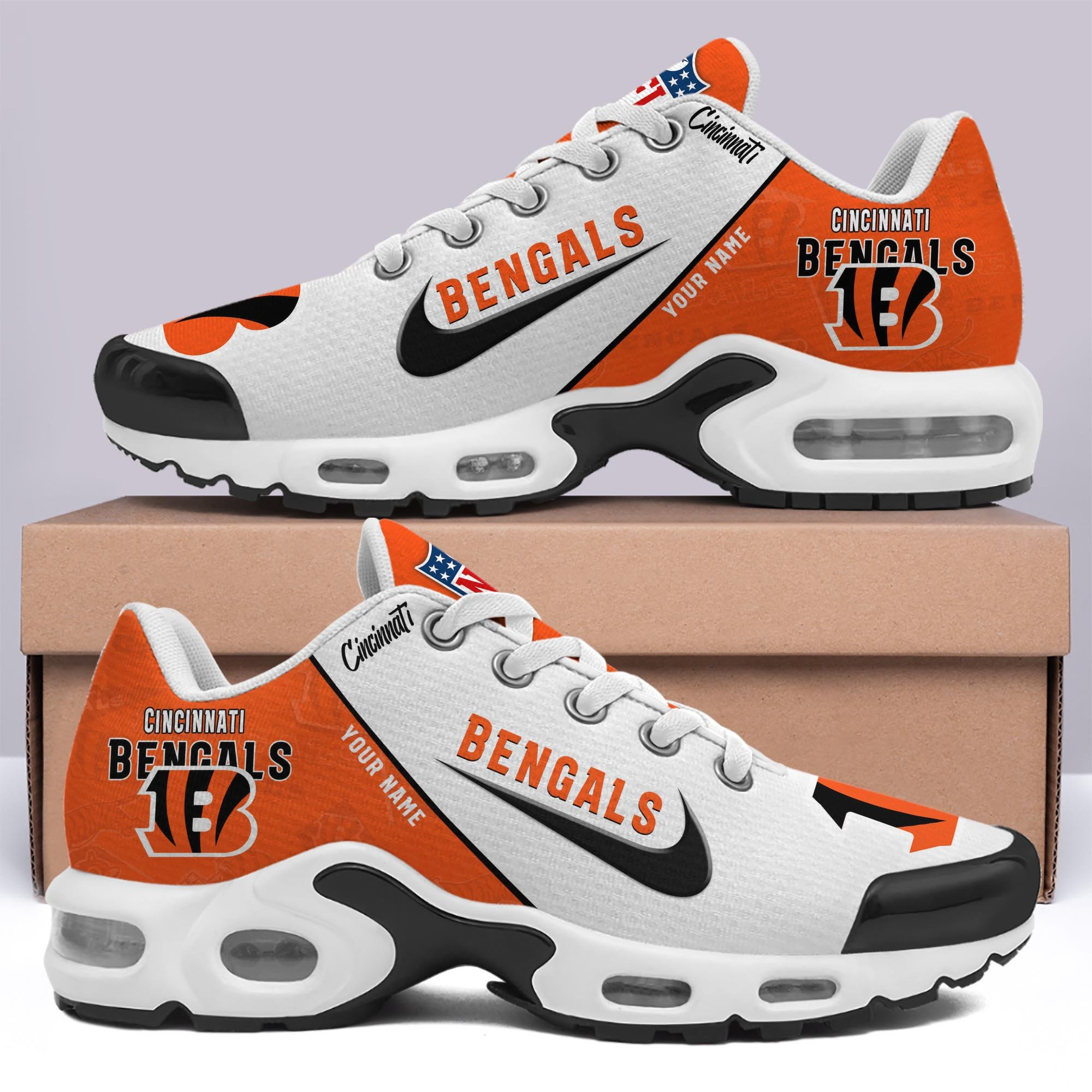 Cincinnati Bengals TN Shoes 2026 Versions Custom Your Name 670