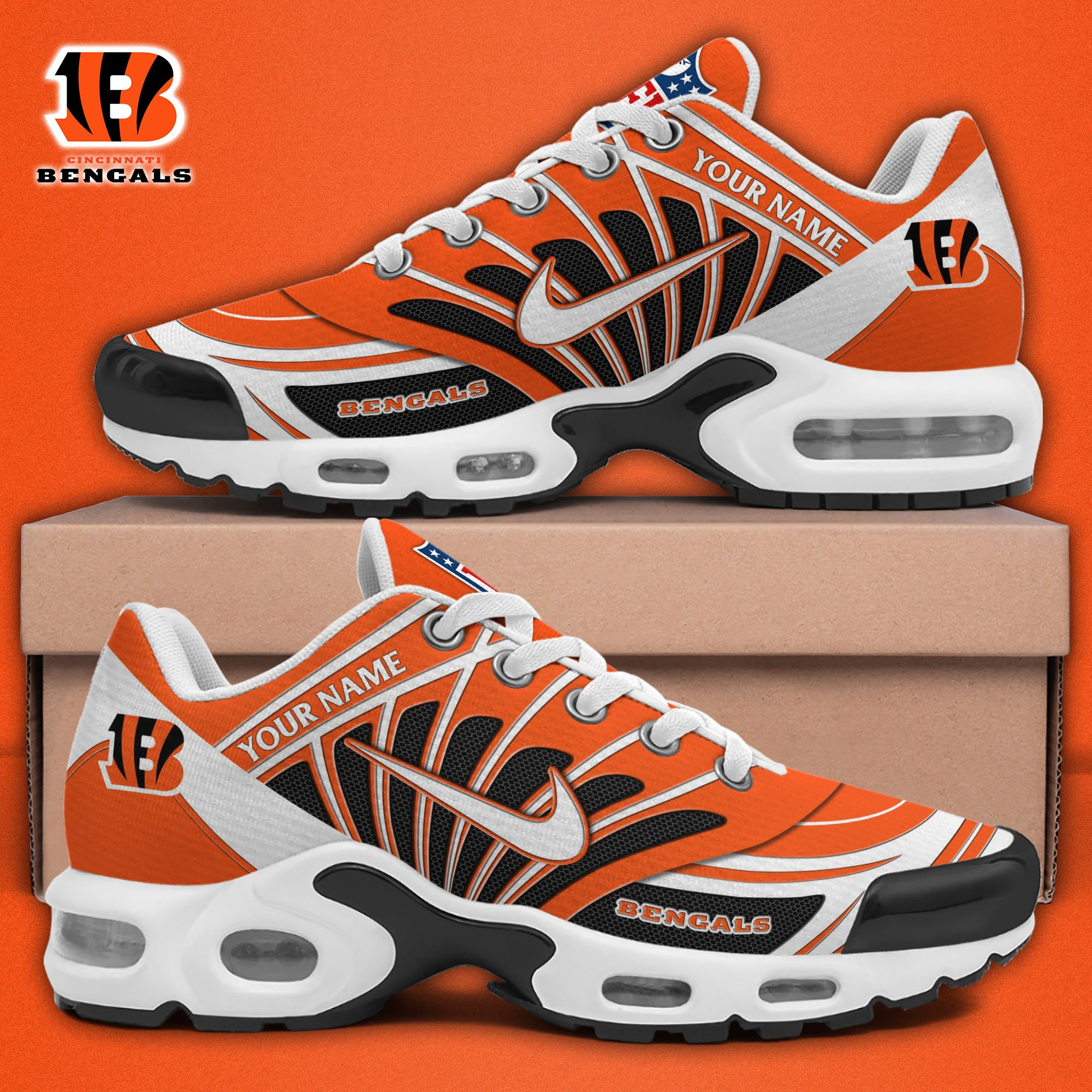 Cincinnati Bengals TN Shoes 2026 Versions Custom Your Name 921
